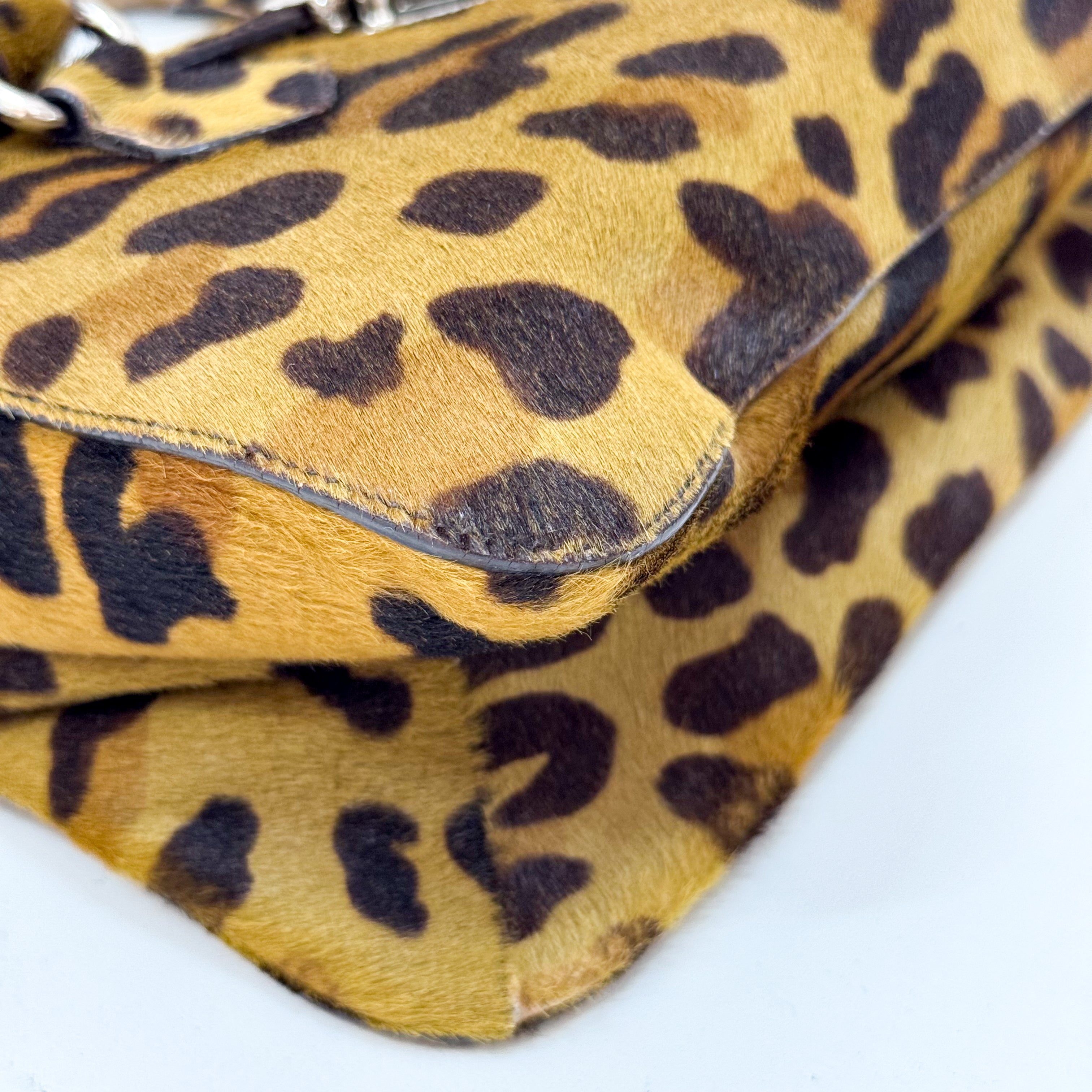 Leopard Print Pony Hair Bag