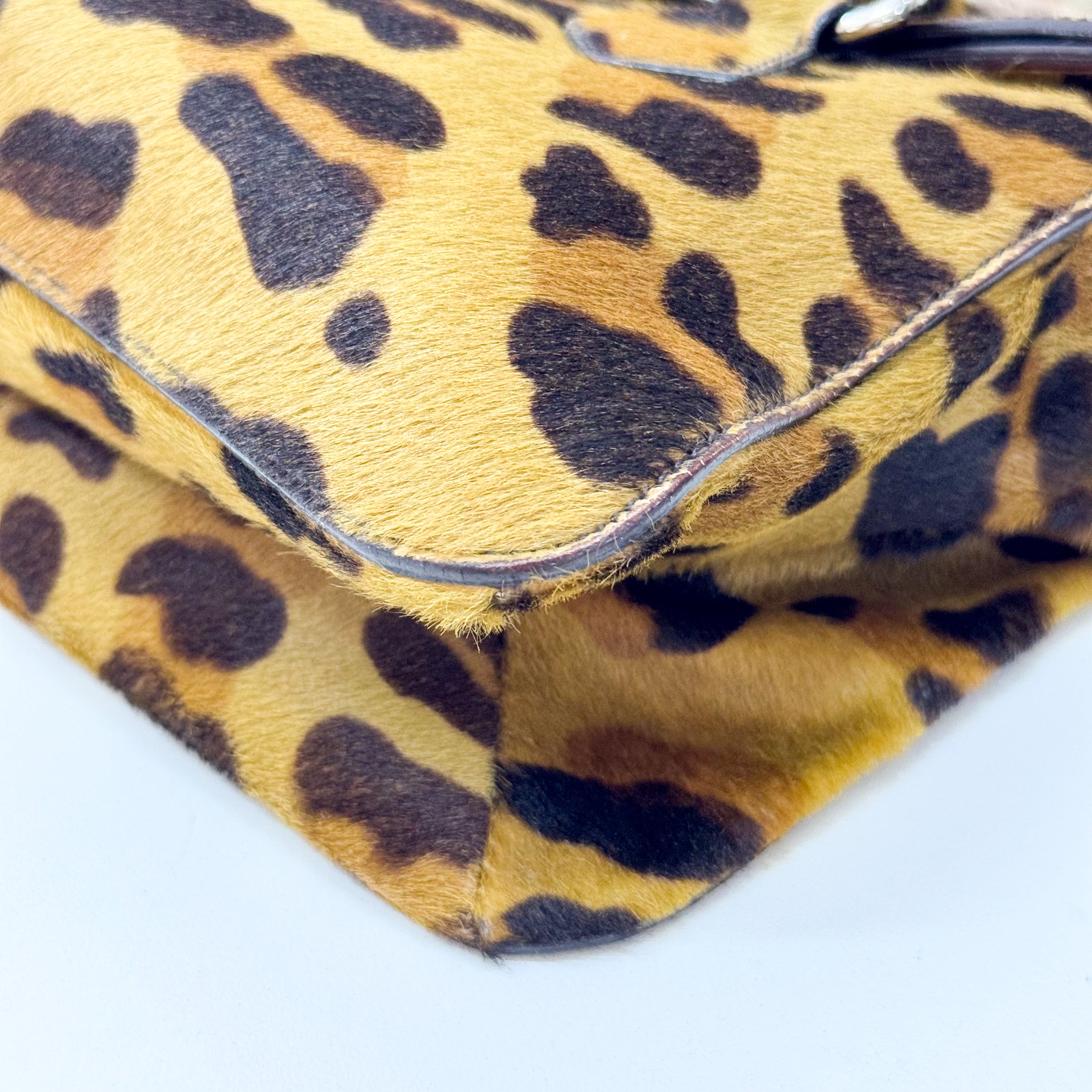 Leopard Print Pony Hair Bag