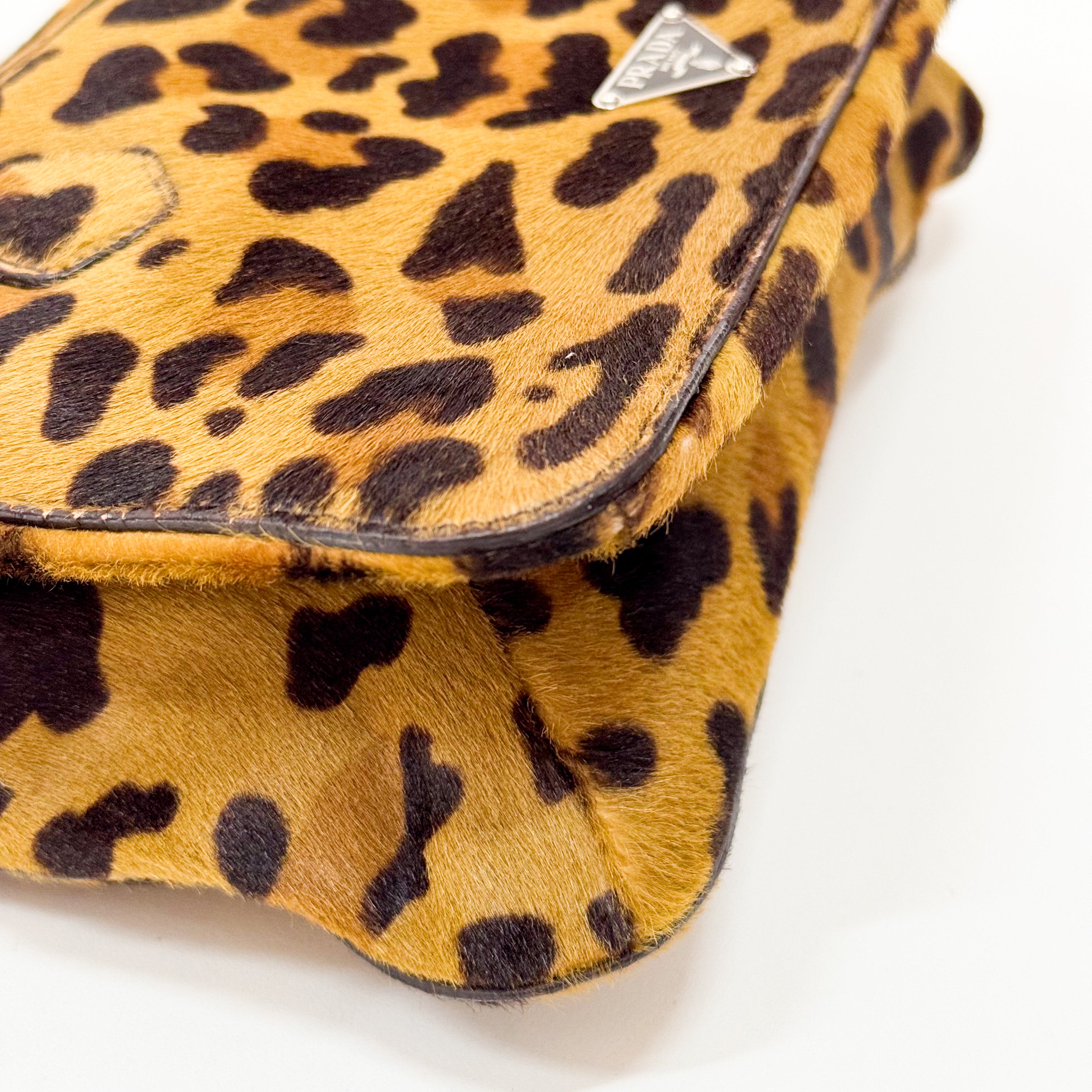Leopard Print Pony Hair Bag