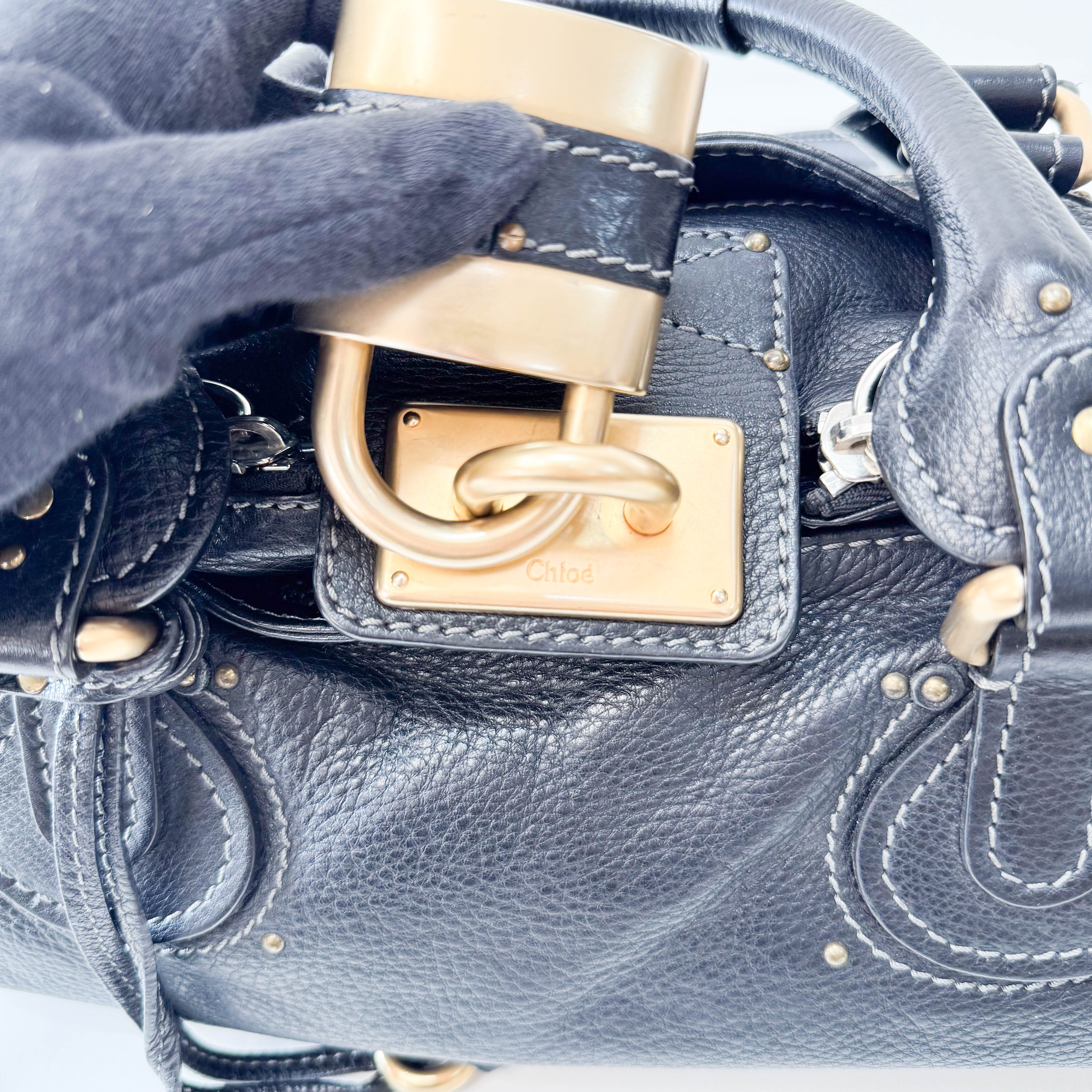 Paddignton Black Leather Bag