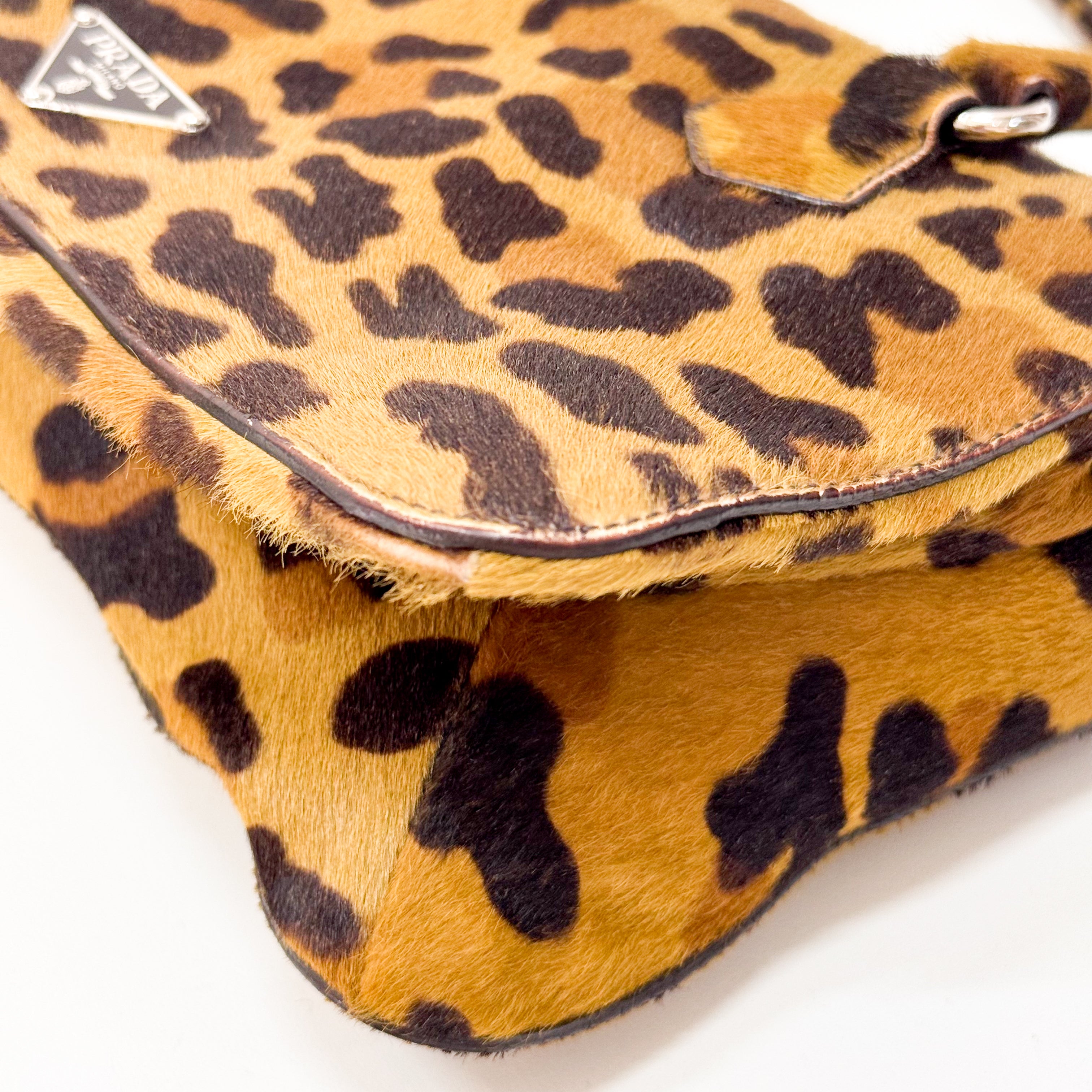 Leopard Print Pony Hair Bag