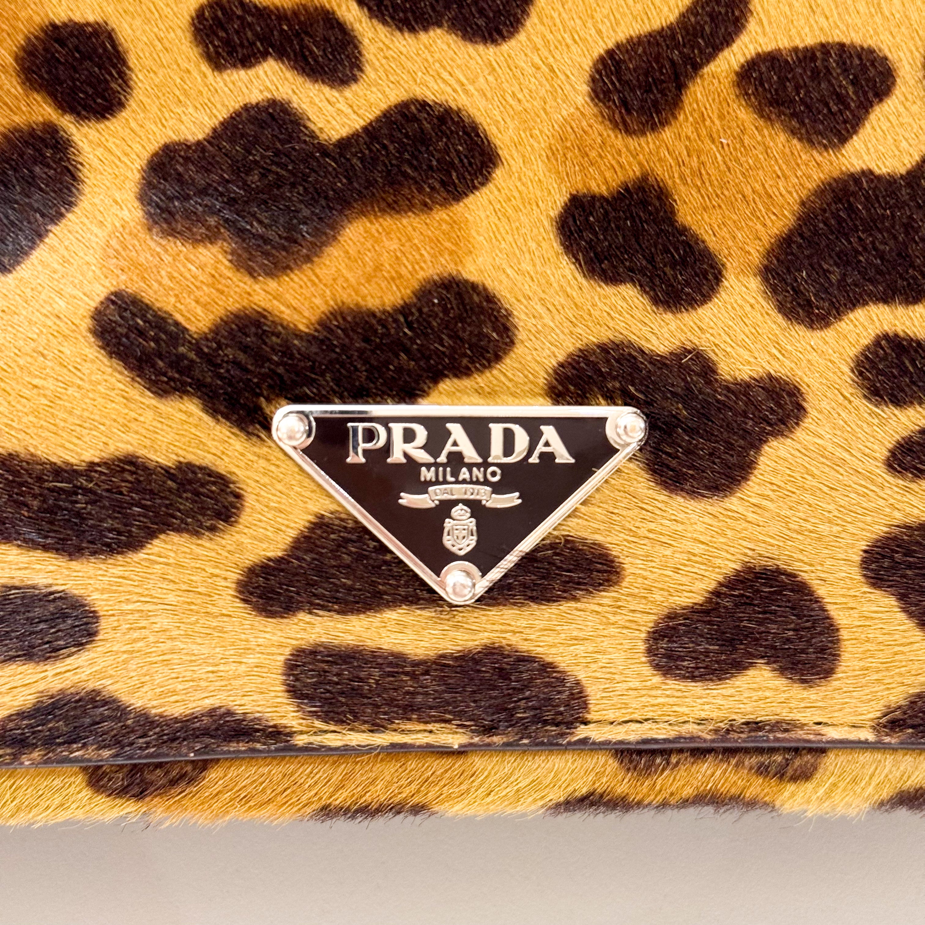 Leopard Print Pony Hair Bag