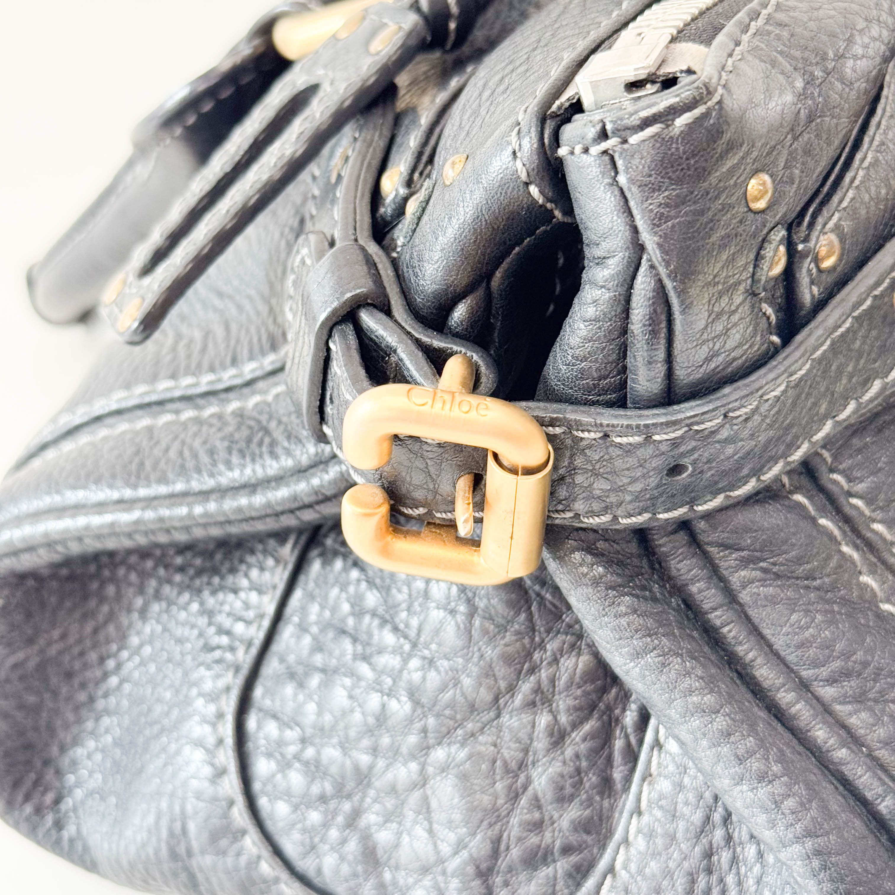 Paddignton Black Leather Bag