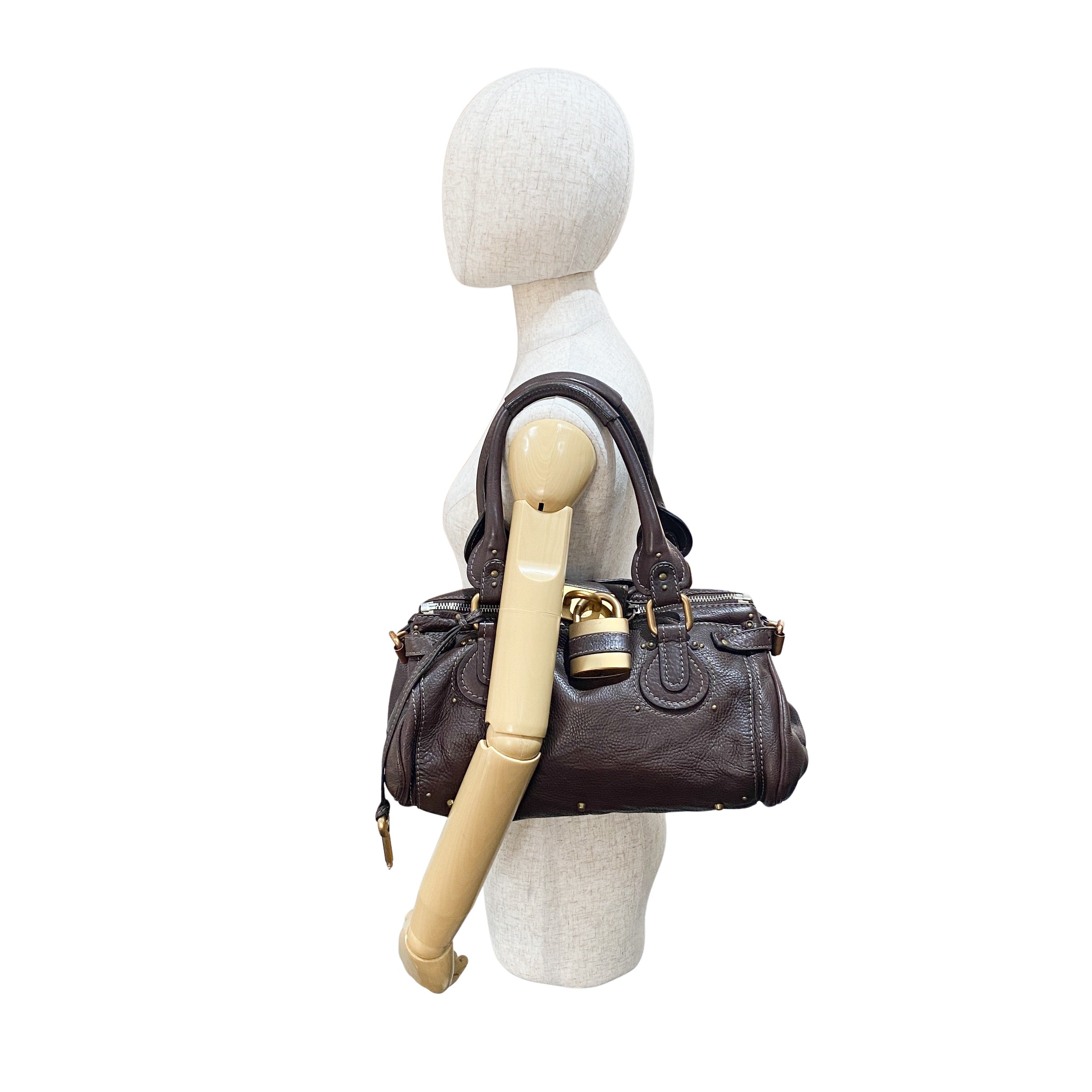 Paddington Brown Leather Shoulder Bag