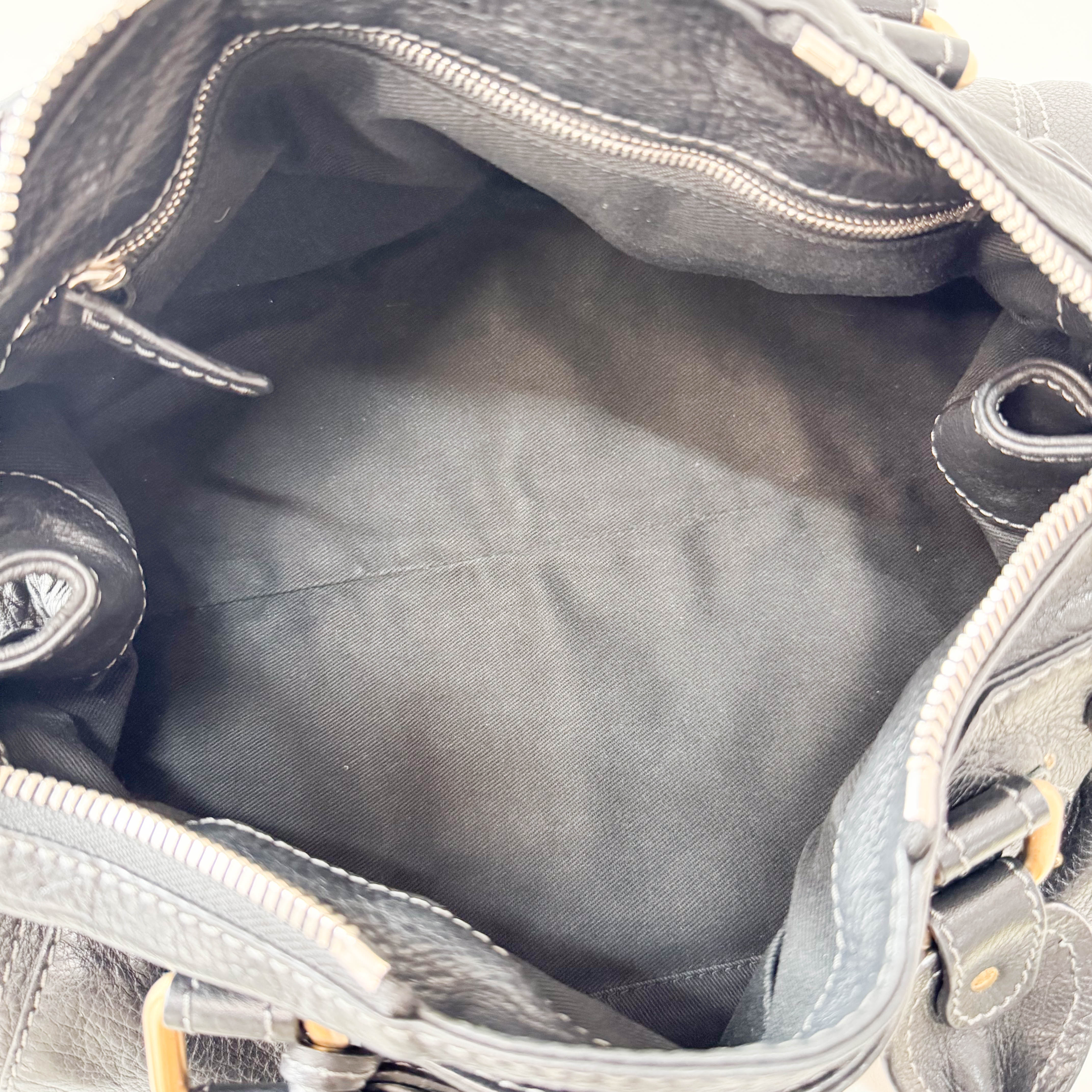 Paddignton Black Leather Bag