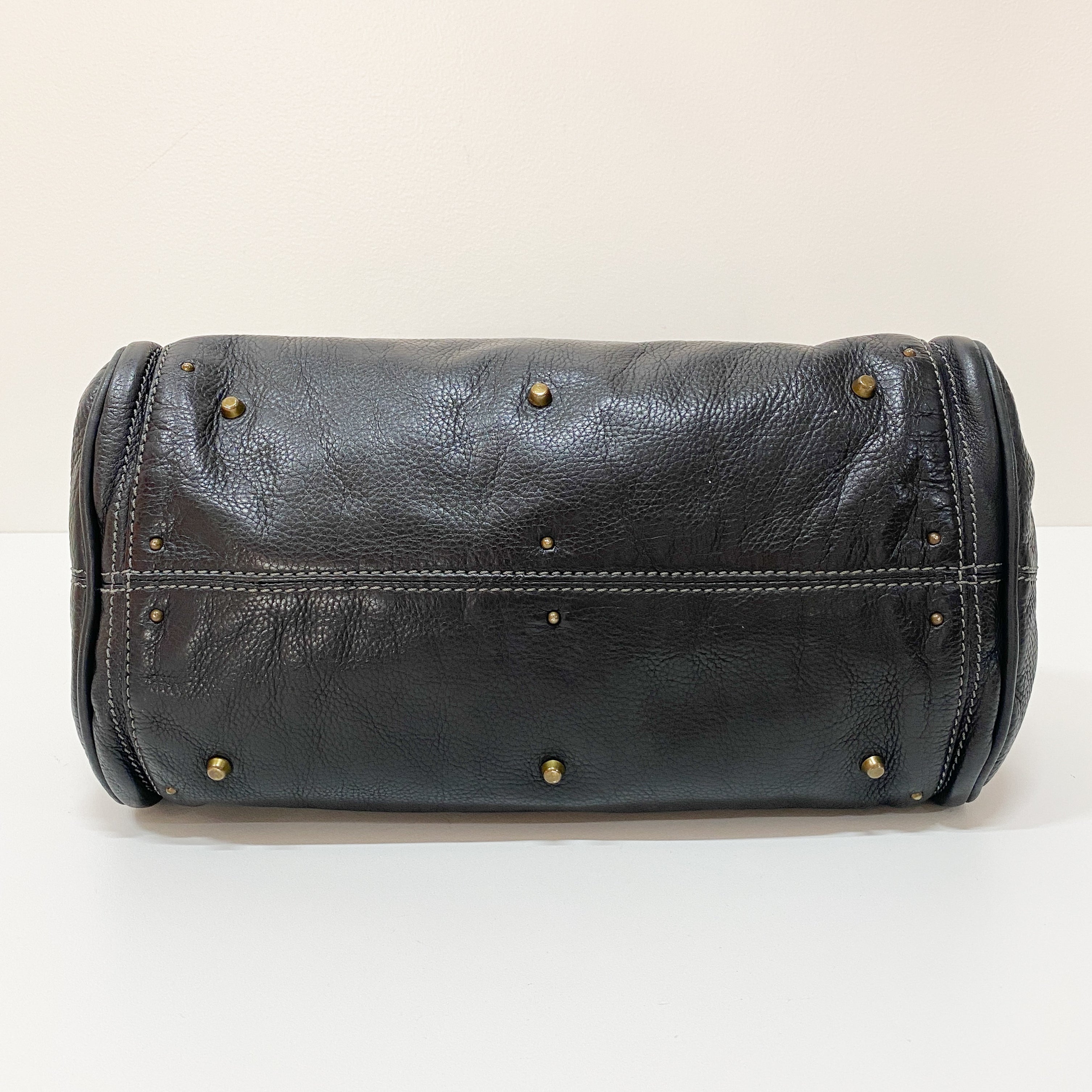 Paddington Black Leather Handbag