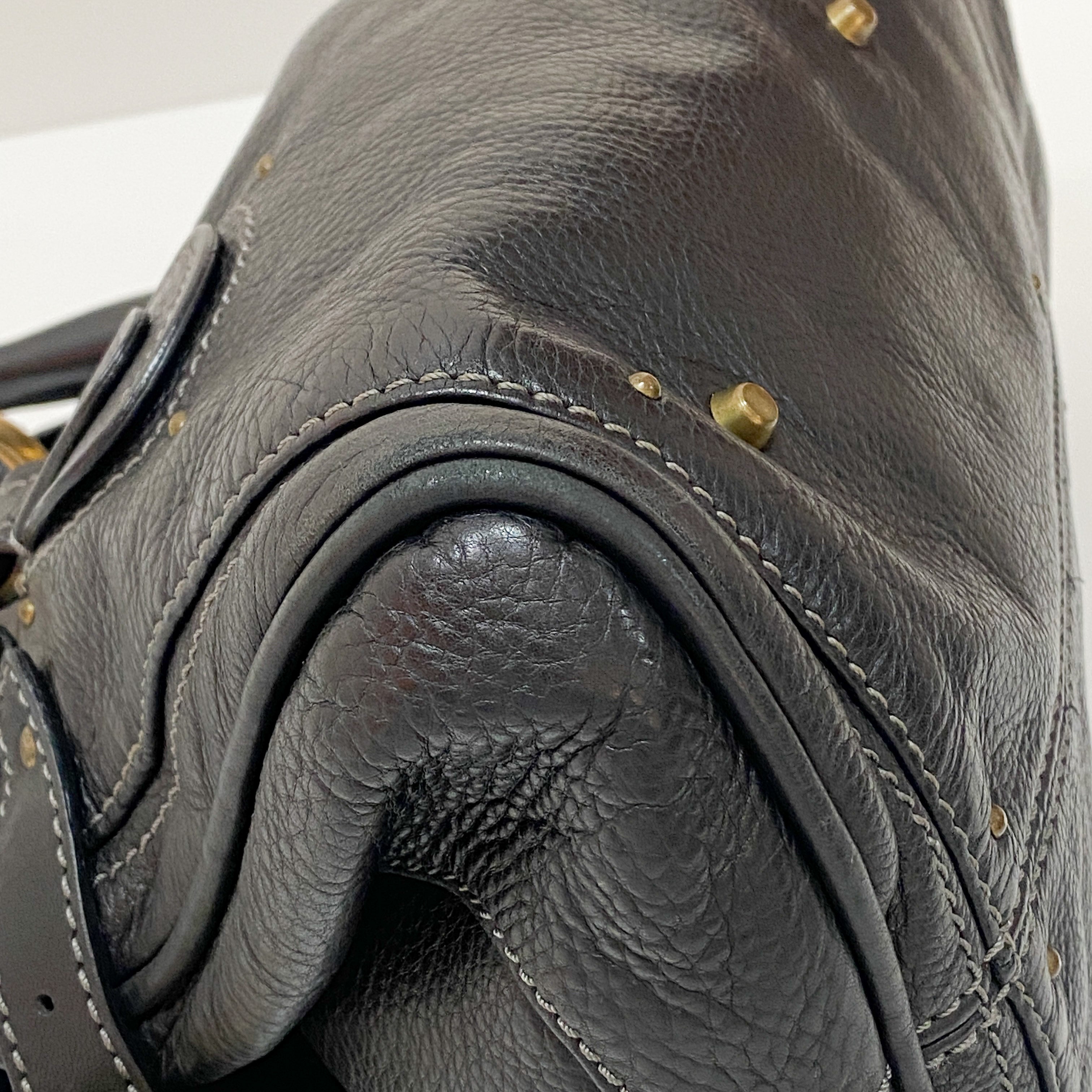 Paddington Black Leather Handbag