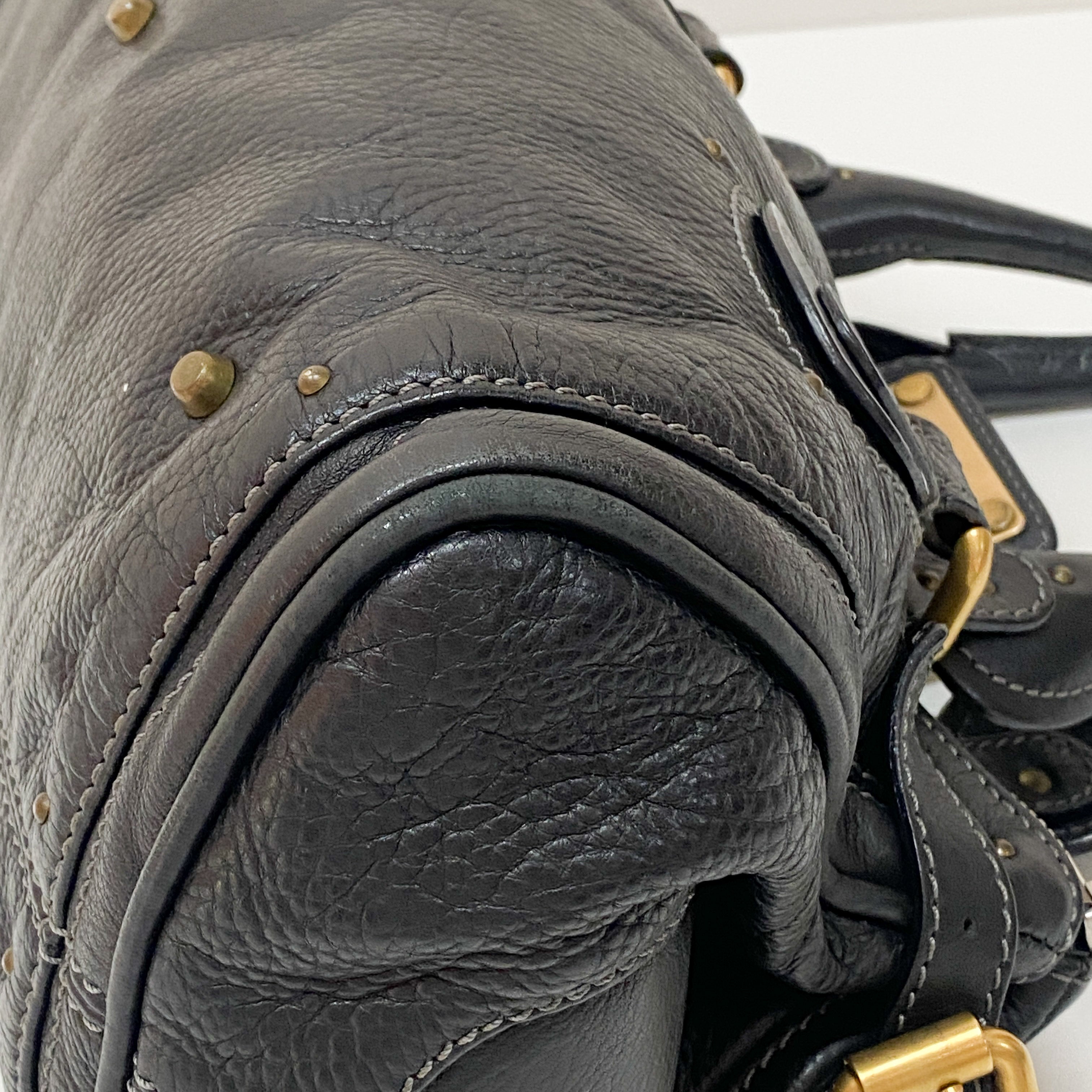 Paddington Black Leather Handbag