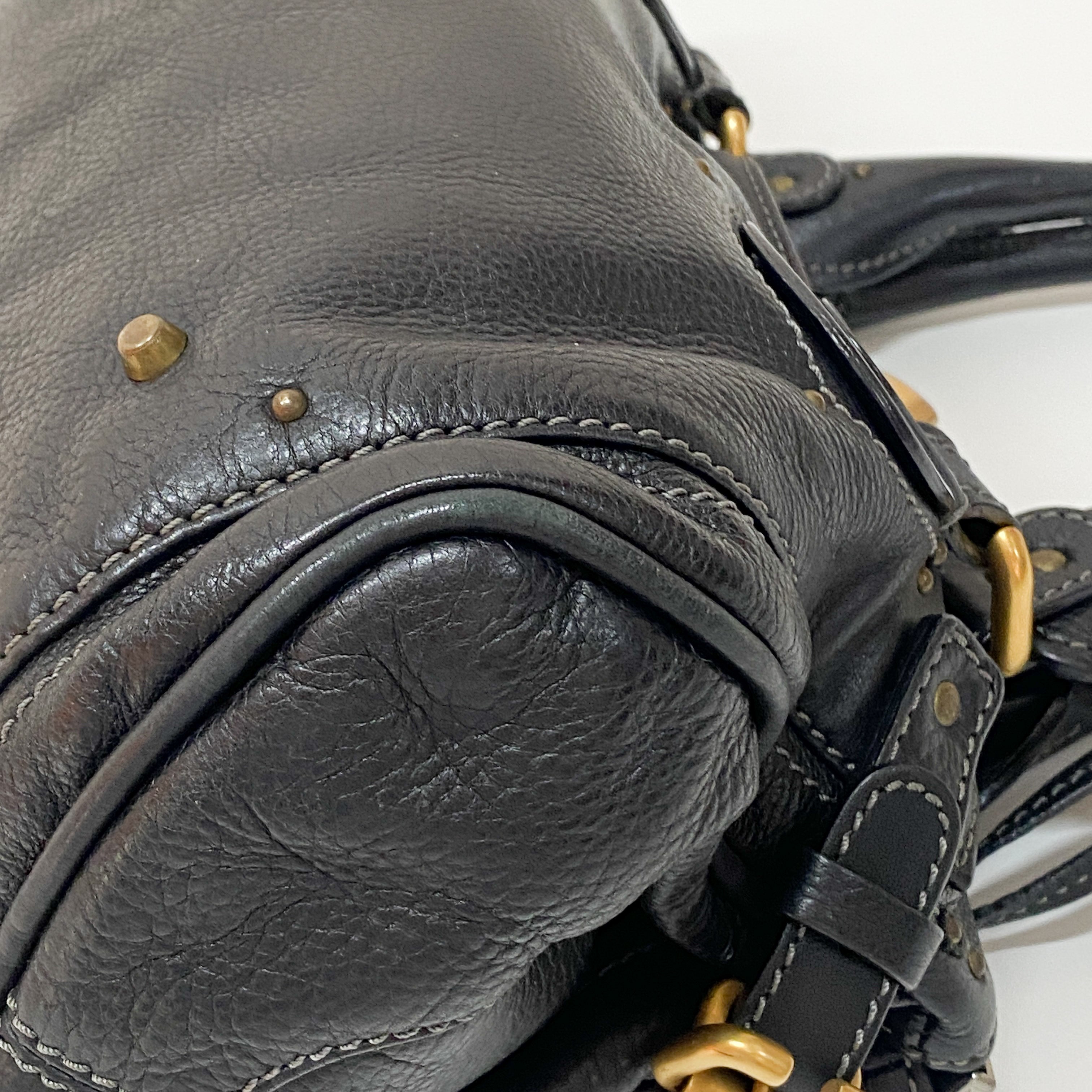 Paddington Black Leather Handbag