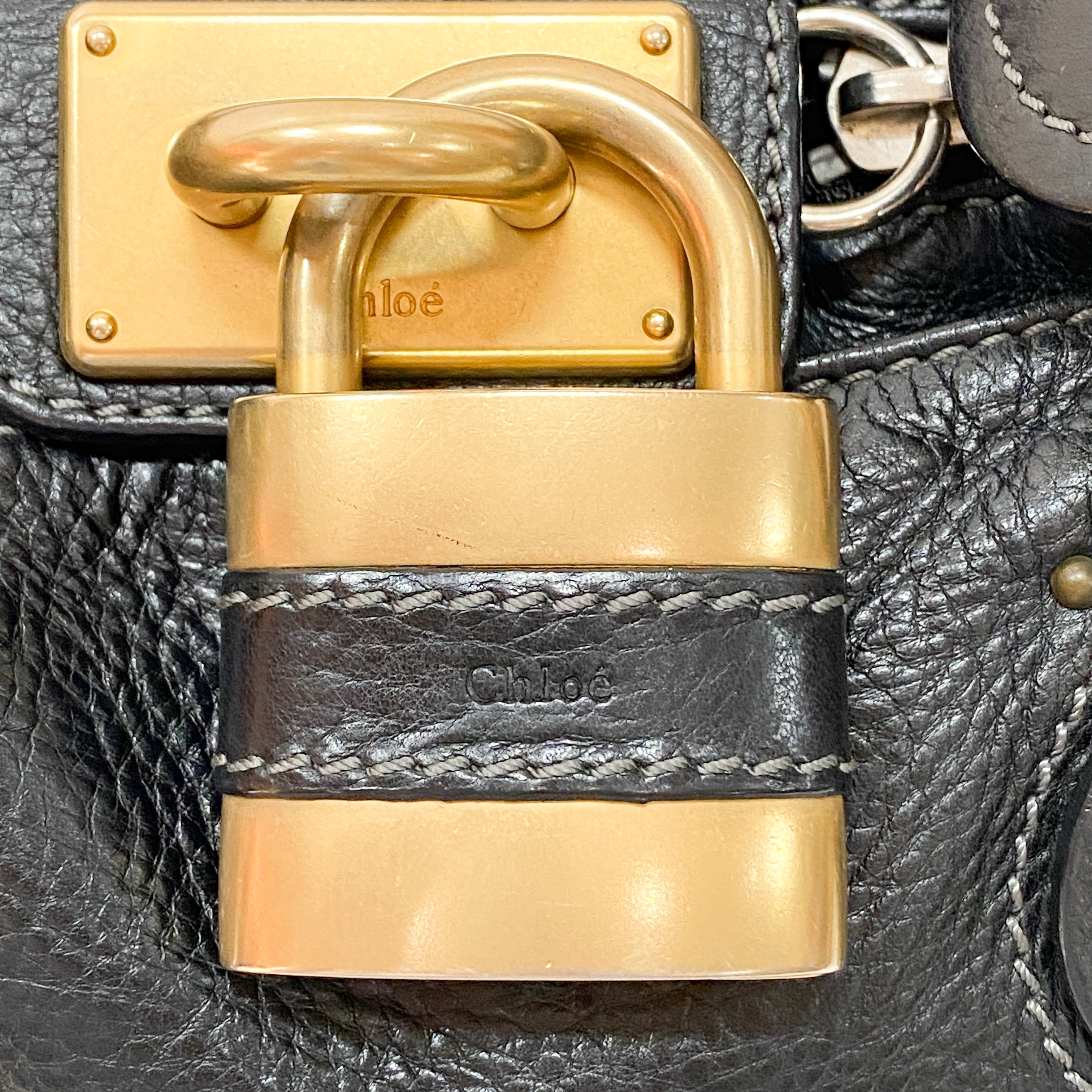 Paddington Black Leather Handbag