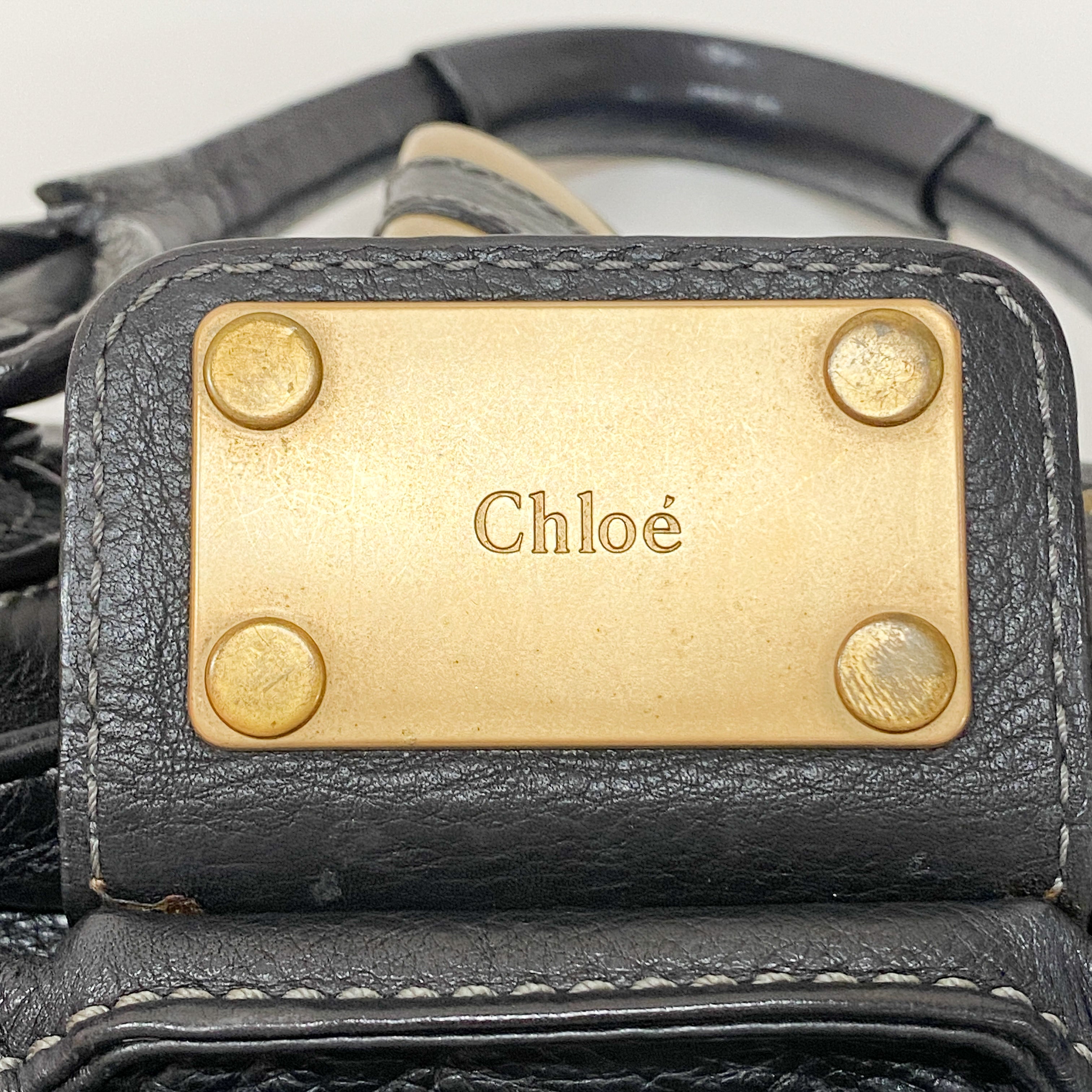 Paddington Black Leather Handbag