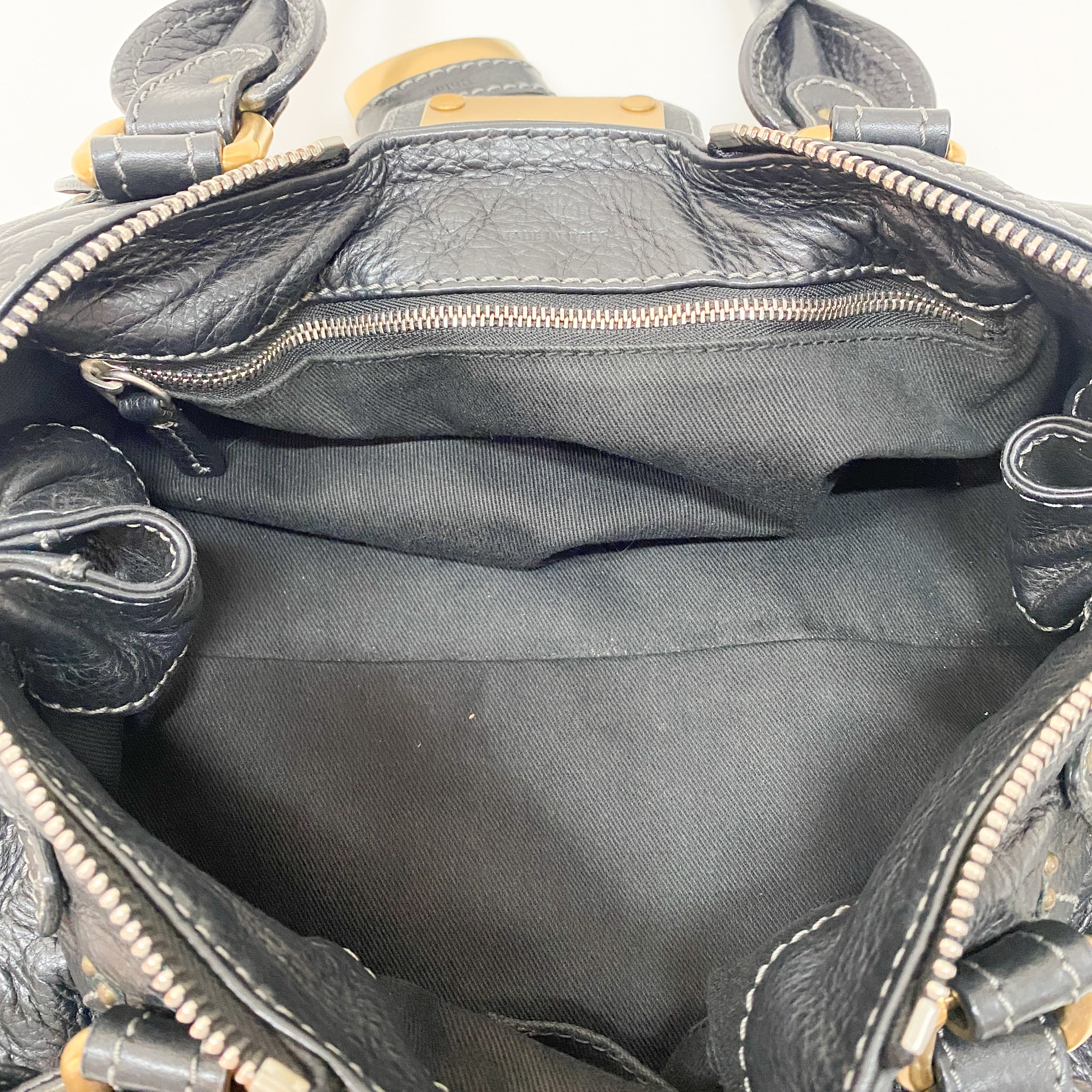 Paddington Black Leather Handbag