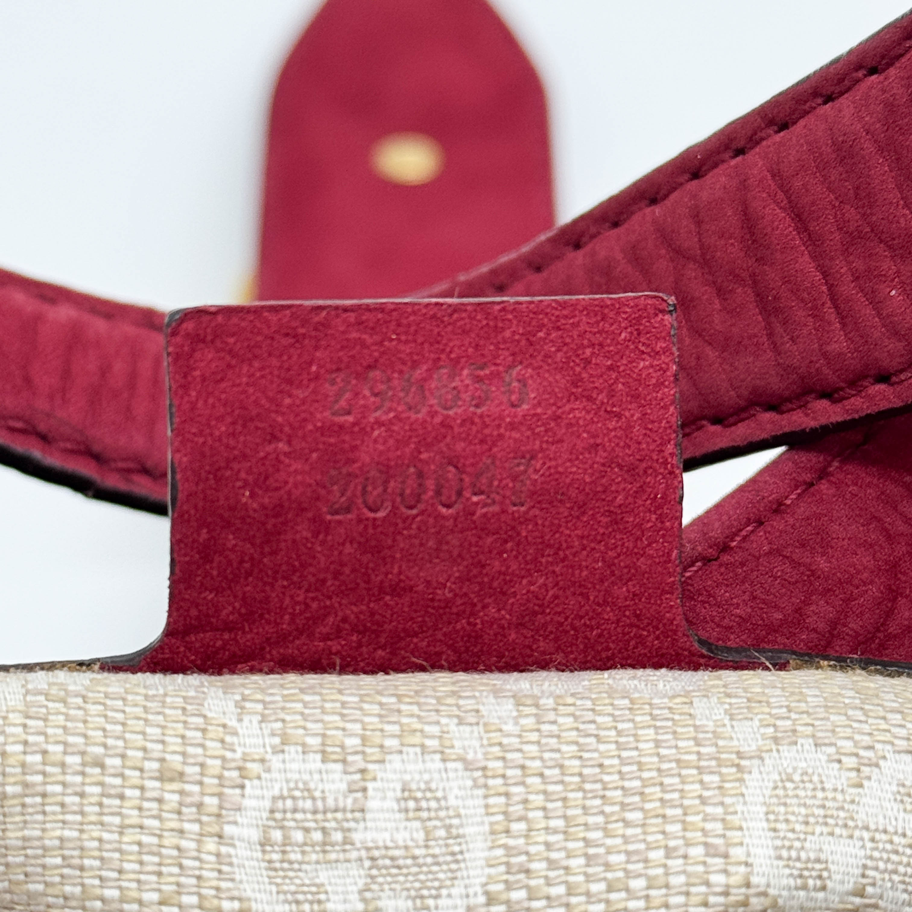 Stirrup Red Nubuck Leather Shoulder Bag