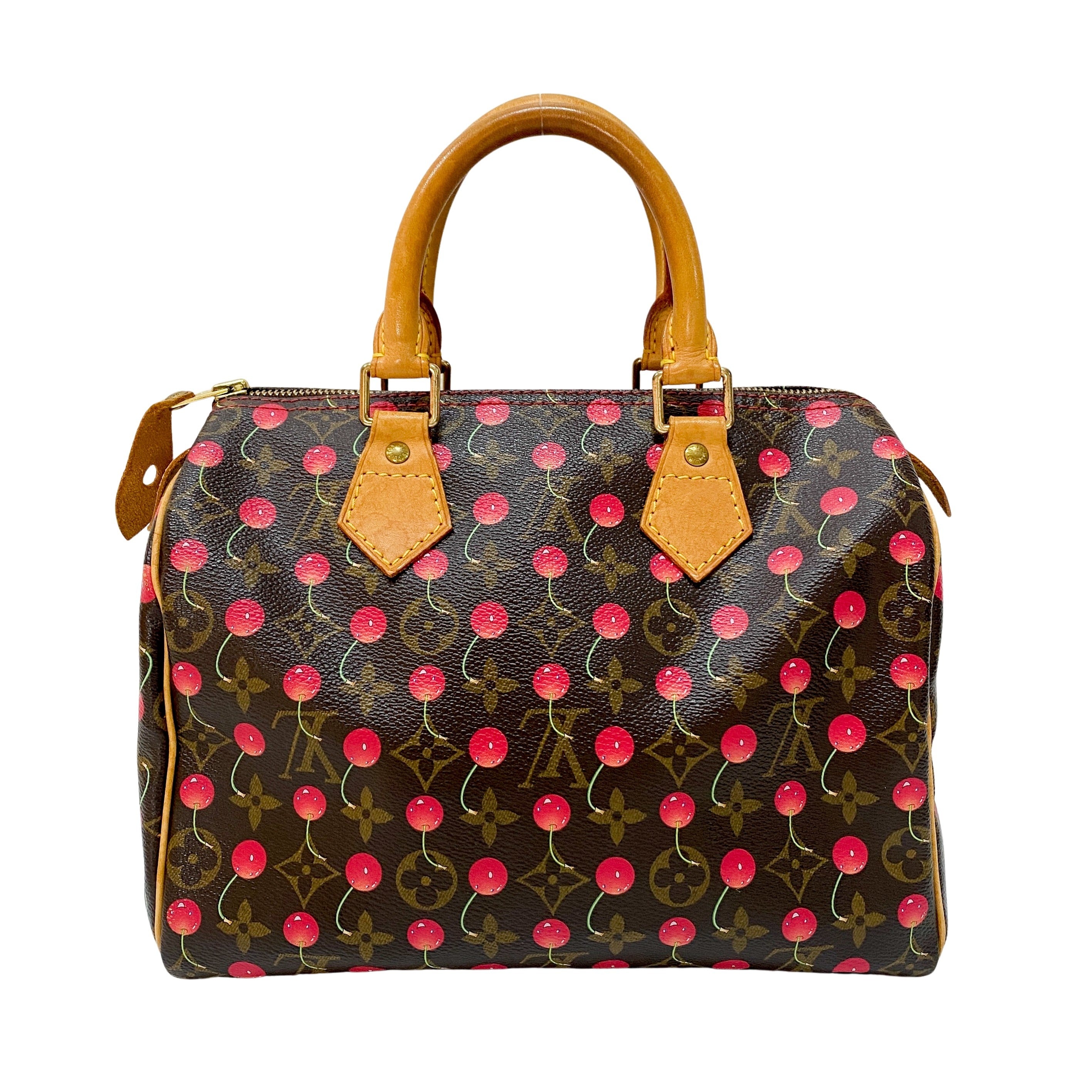 Louis Vuitton x Takashi Murakami Monogram Cherry Speedy 25 Handbag