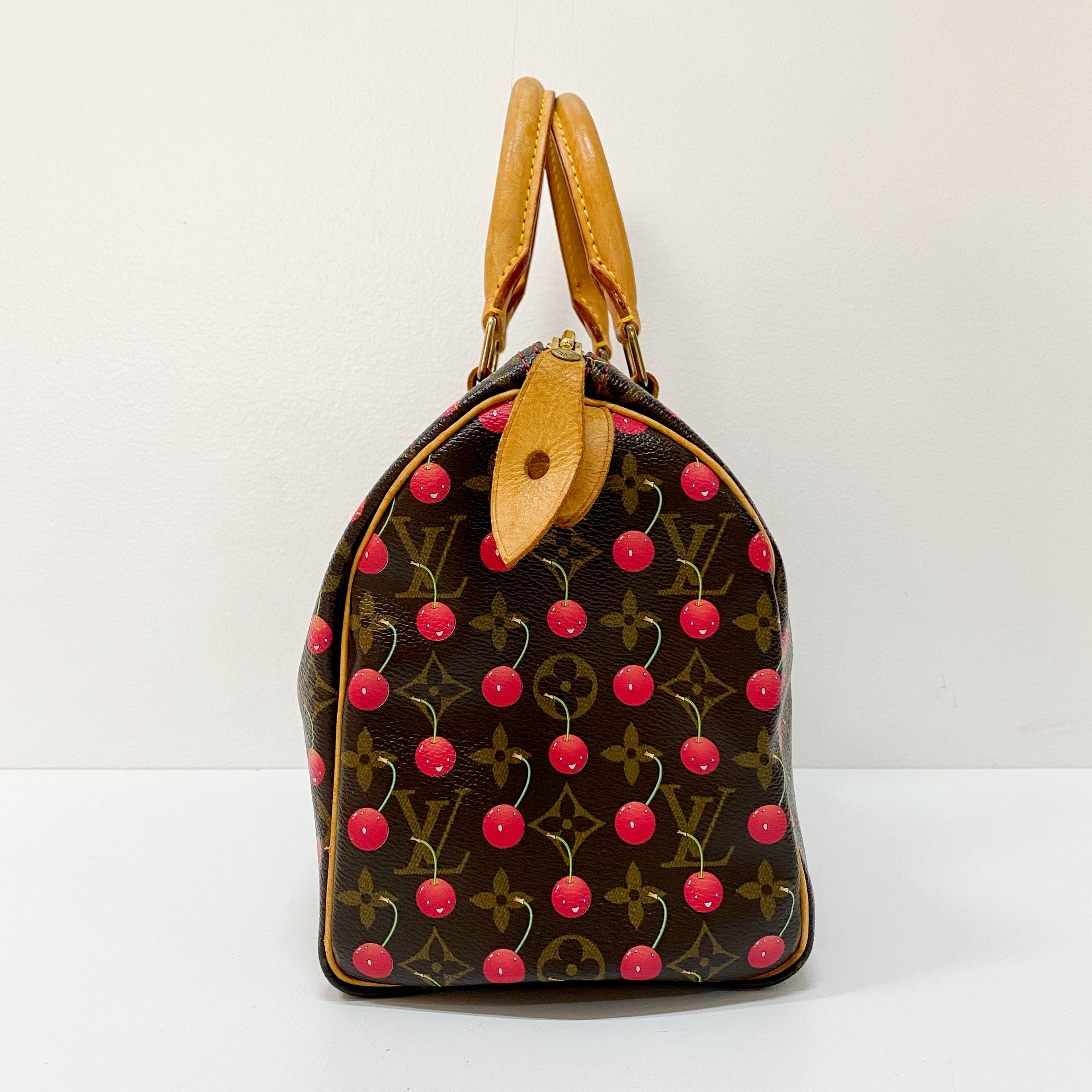 Louis Vuitton x Takashi Murakami Monogram Cherry Speedy 25 Handbag