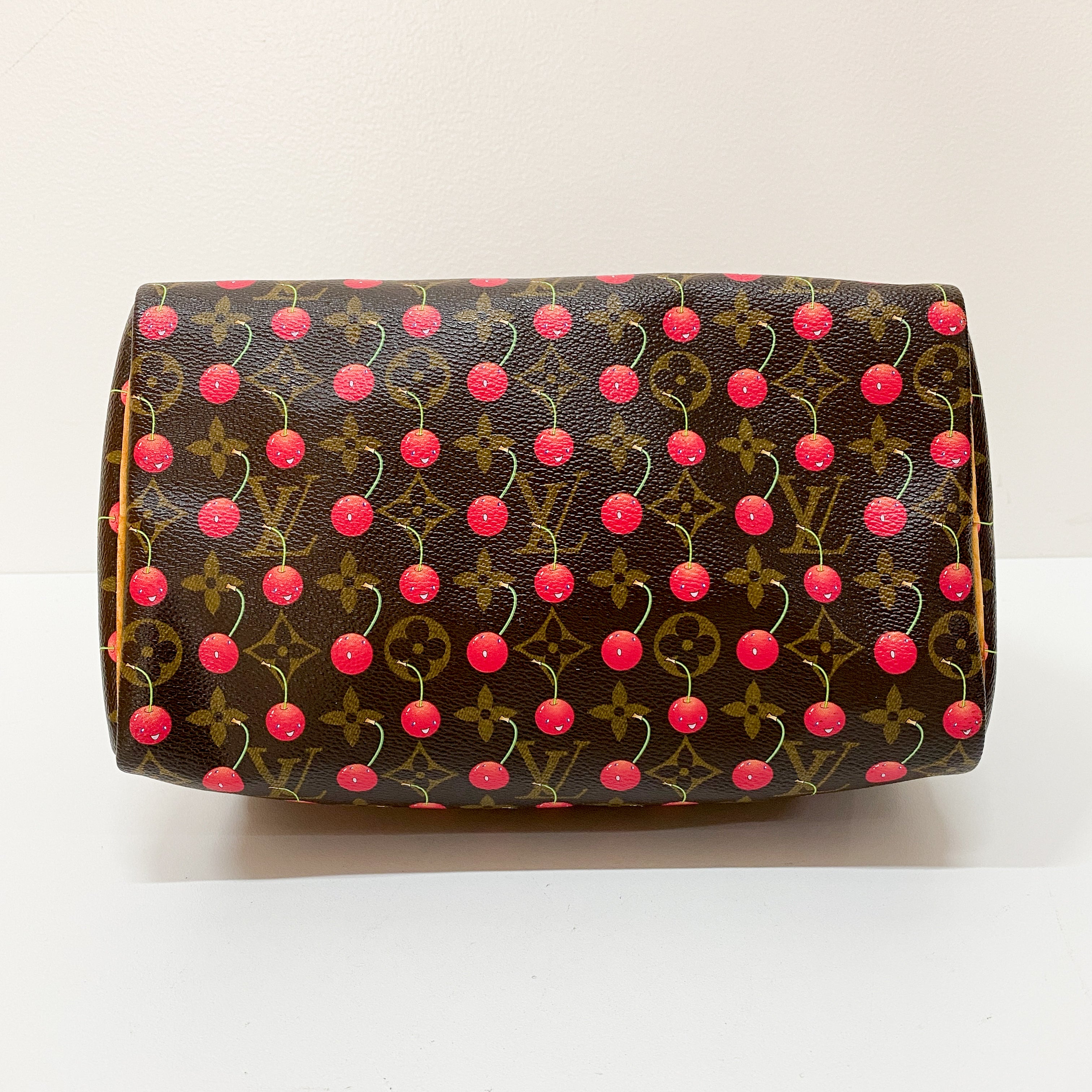 Louis Vuitton x Takashi Murakami Monogram Cherry Speedy 25 Handbag