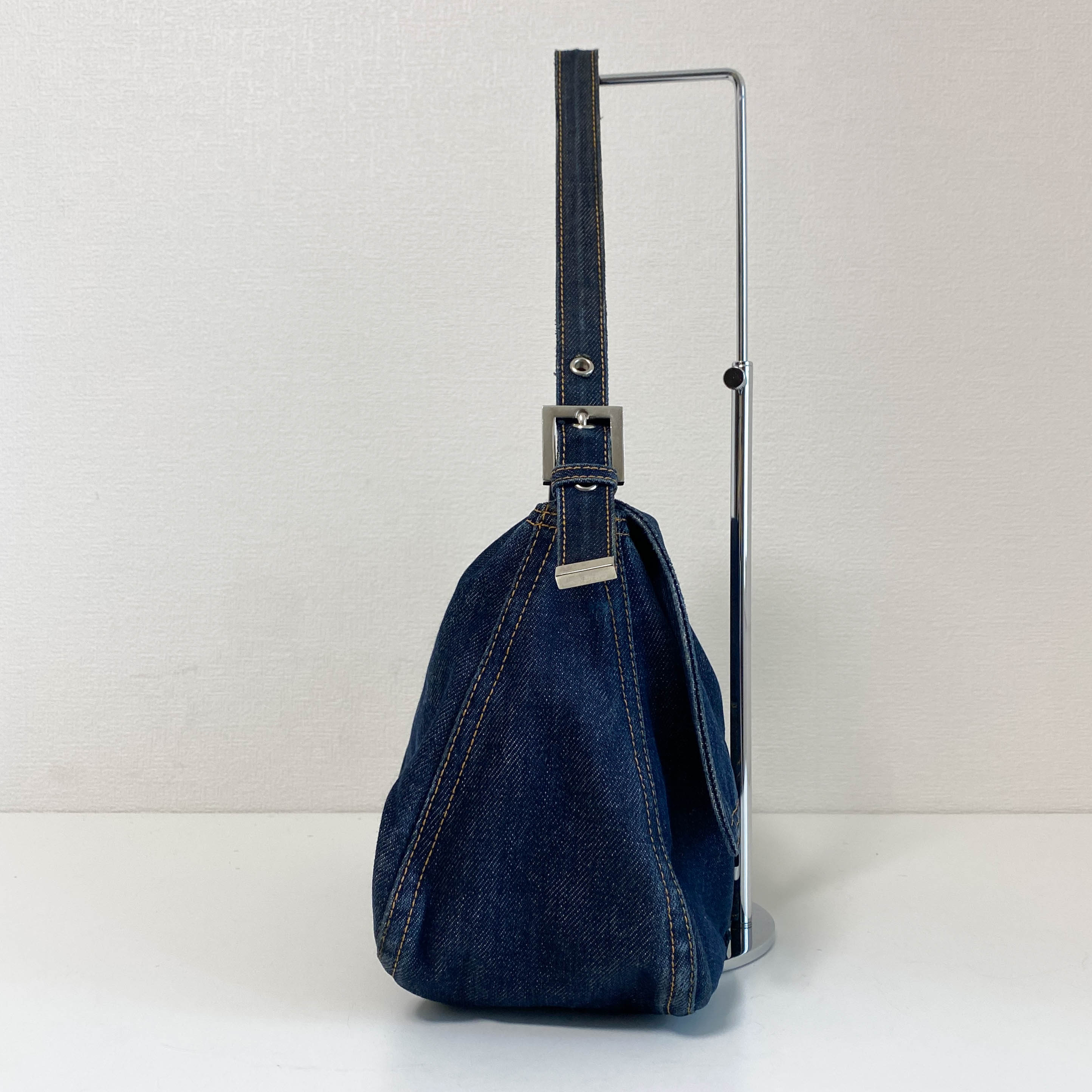 Mamma Baguette Denim Shoulder Bag