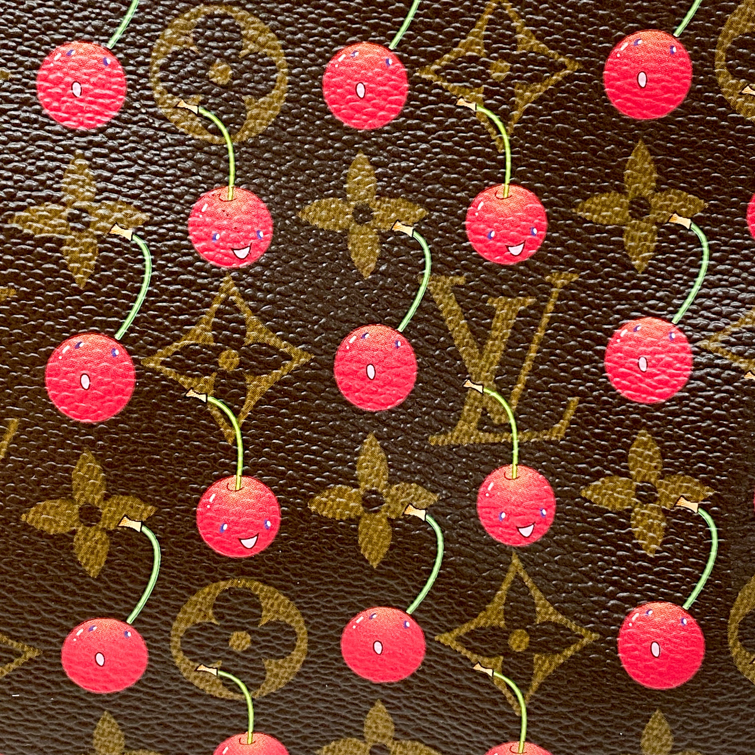 Louis Vuitton x Takashi Murakami Monogram Cherry Speedy 25 Handbag