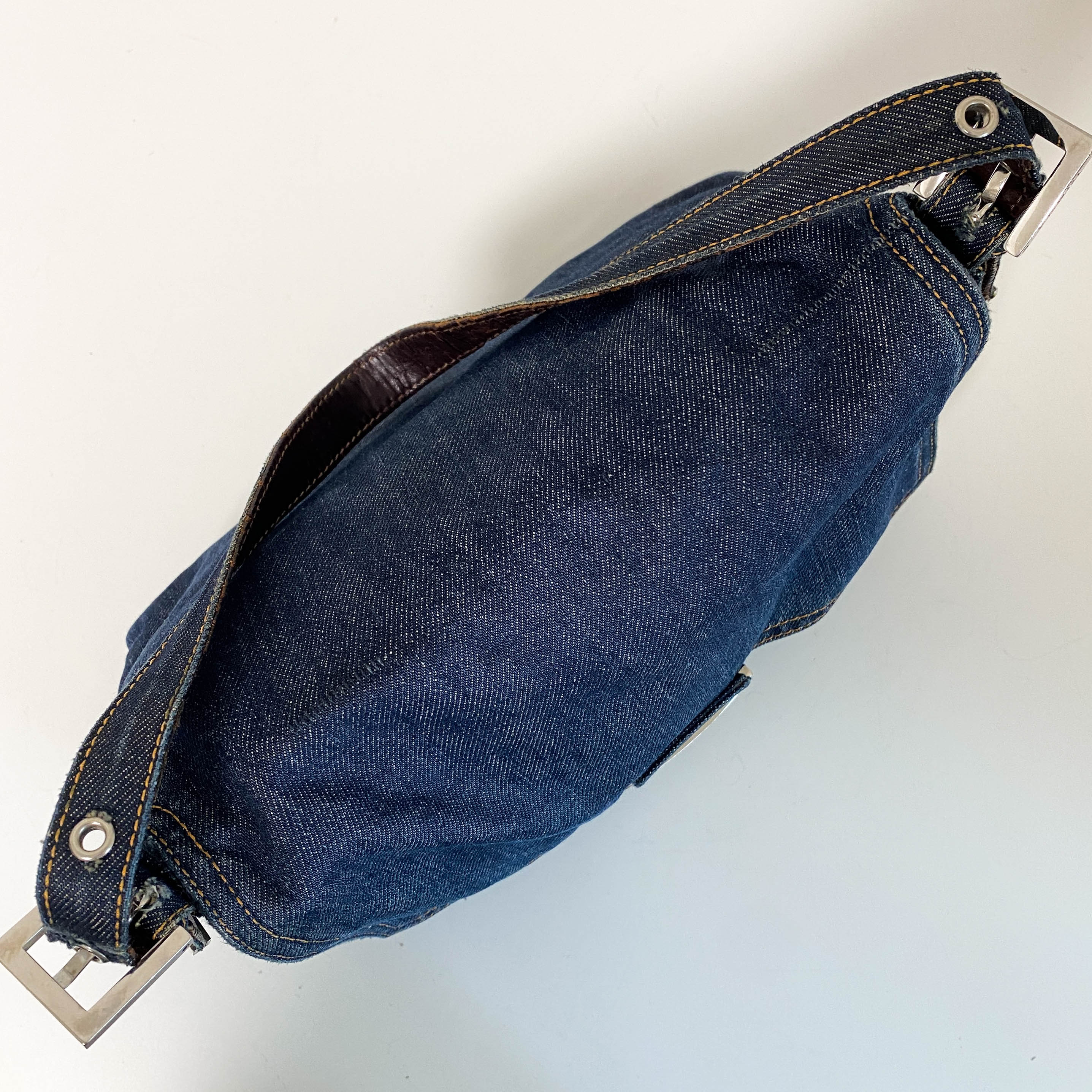 Mamma Baguette Denim Shoulder Bag