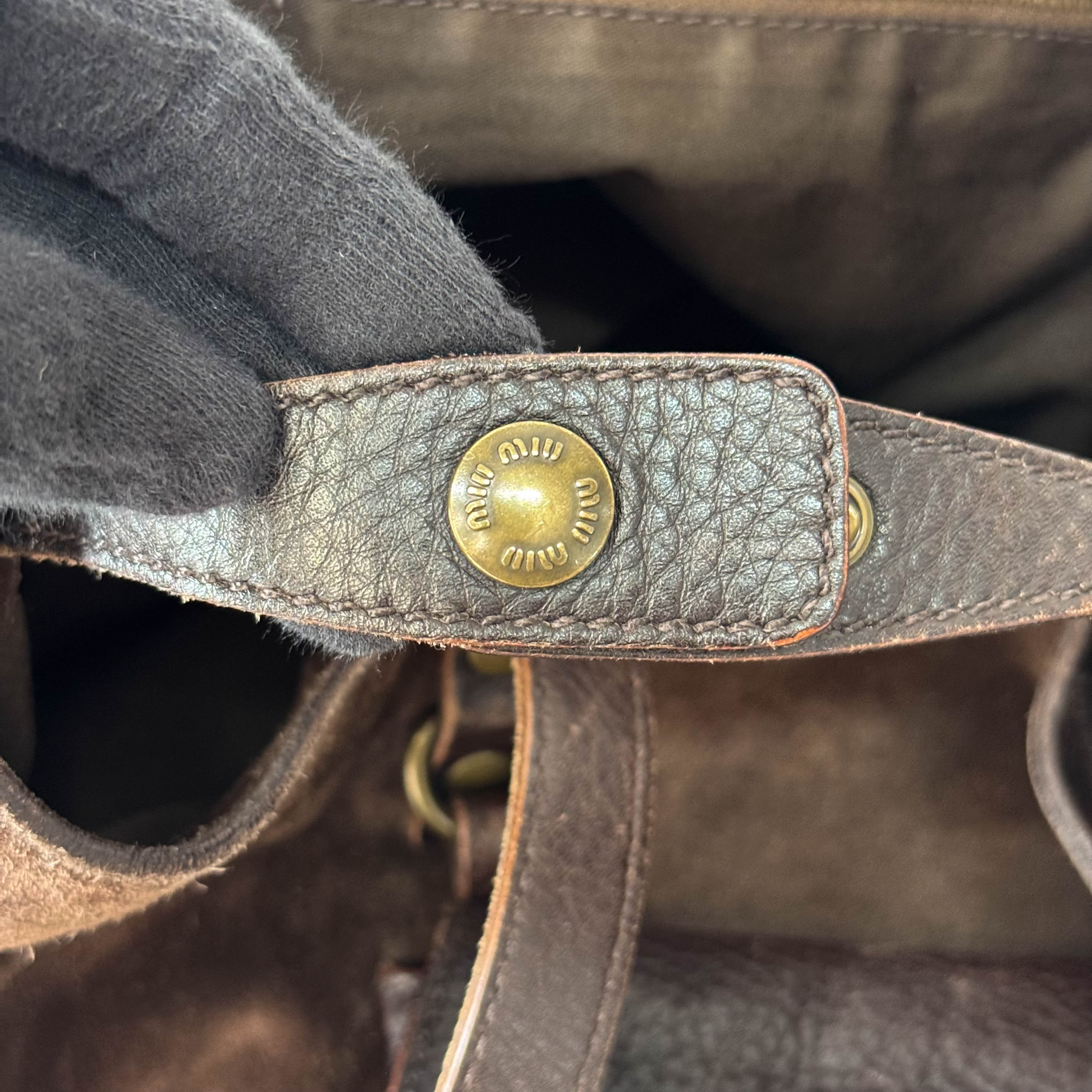 Archive Brown Suede Shoulder Bag