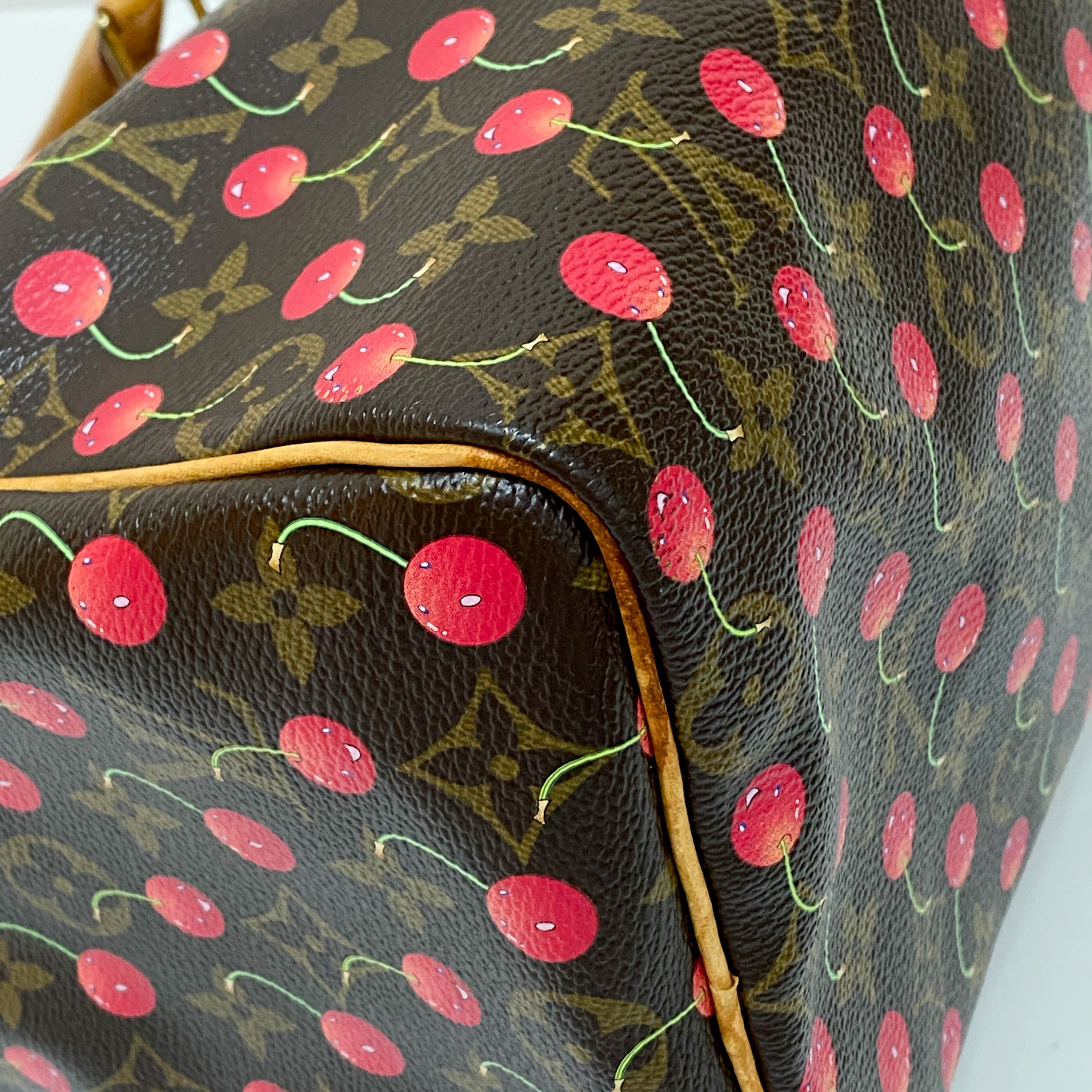Louis Vuitton x Takashi Murakami Monogram Cherry Speedy 25 Handbag