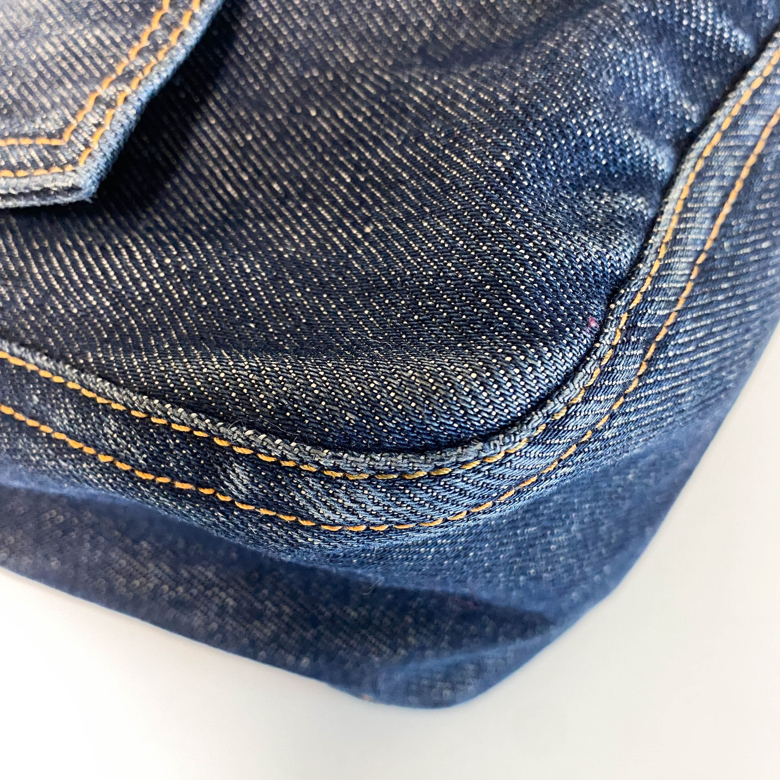 Mamma Baguette Denim Shoulder Bag