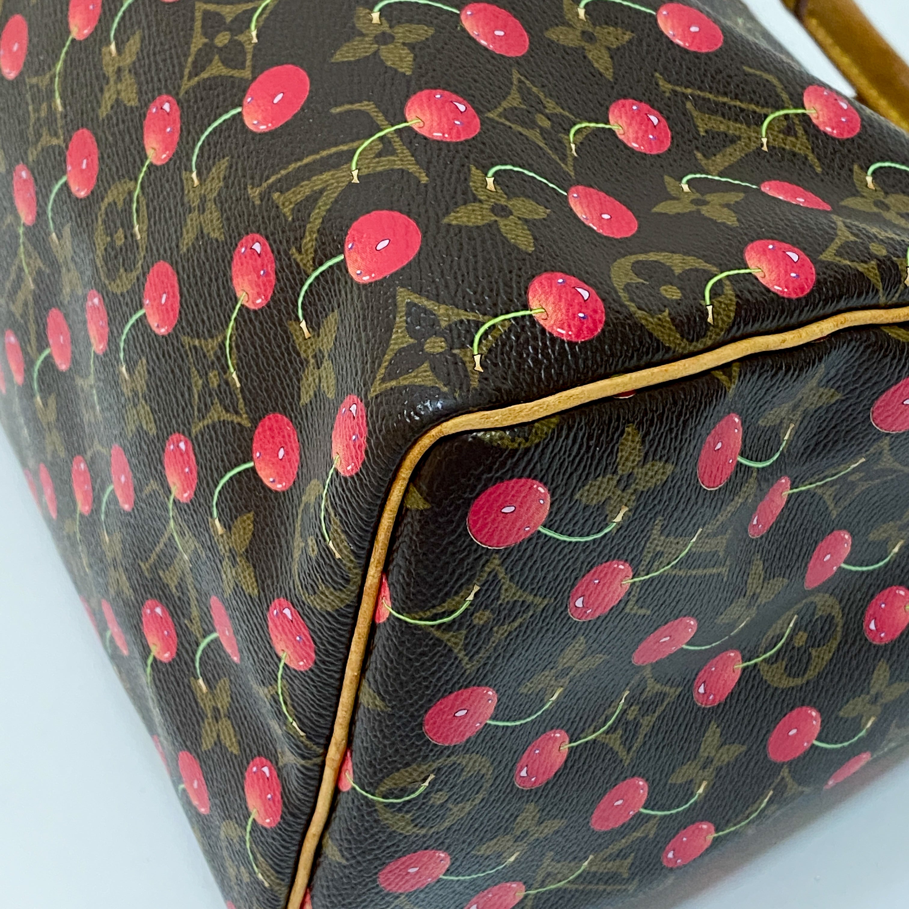 Louis Vuitton x Takashi Murakami Monogram Cherry Speedy 25 Handbag
