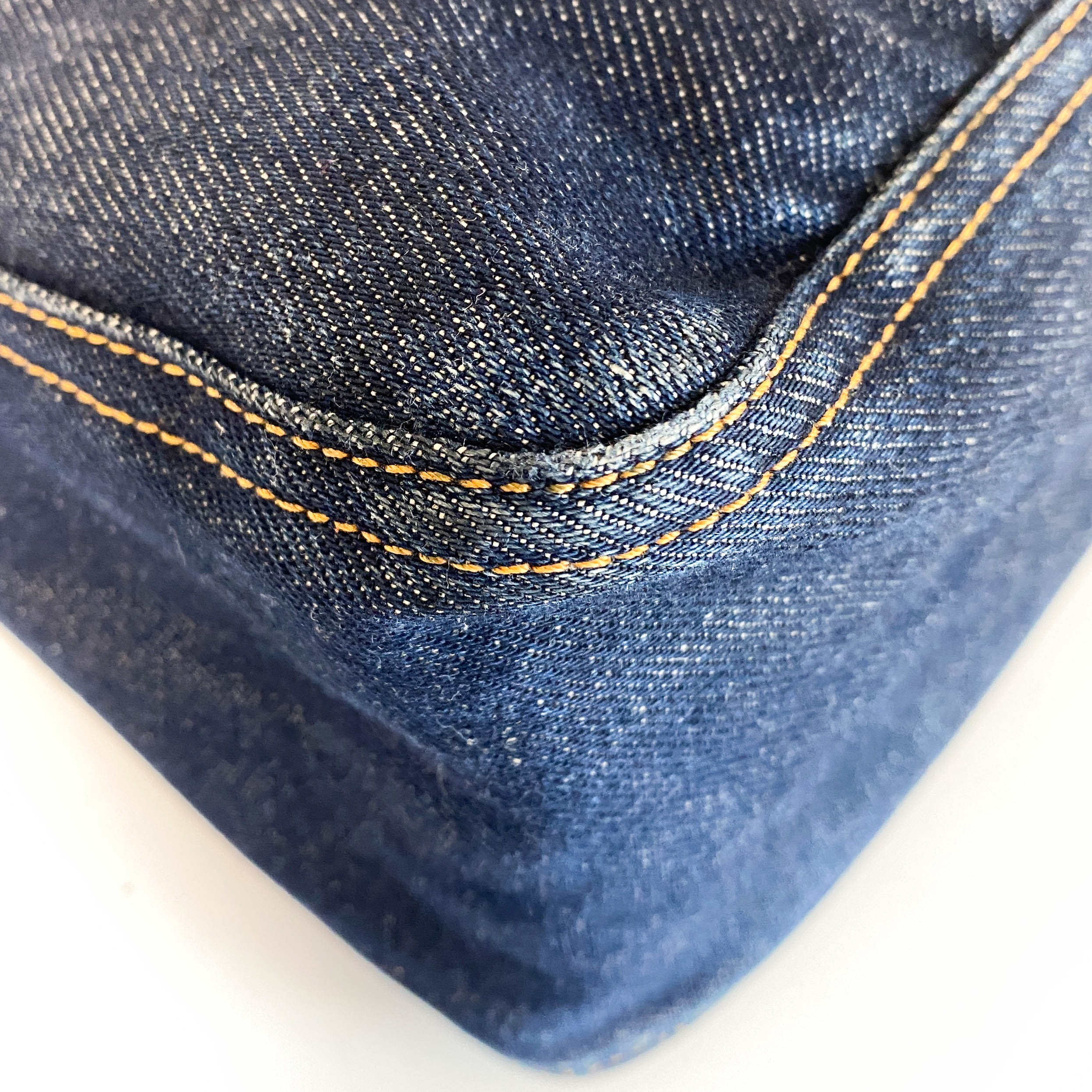 Mamma Baguette Denim Shoulder Bag