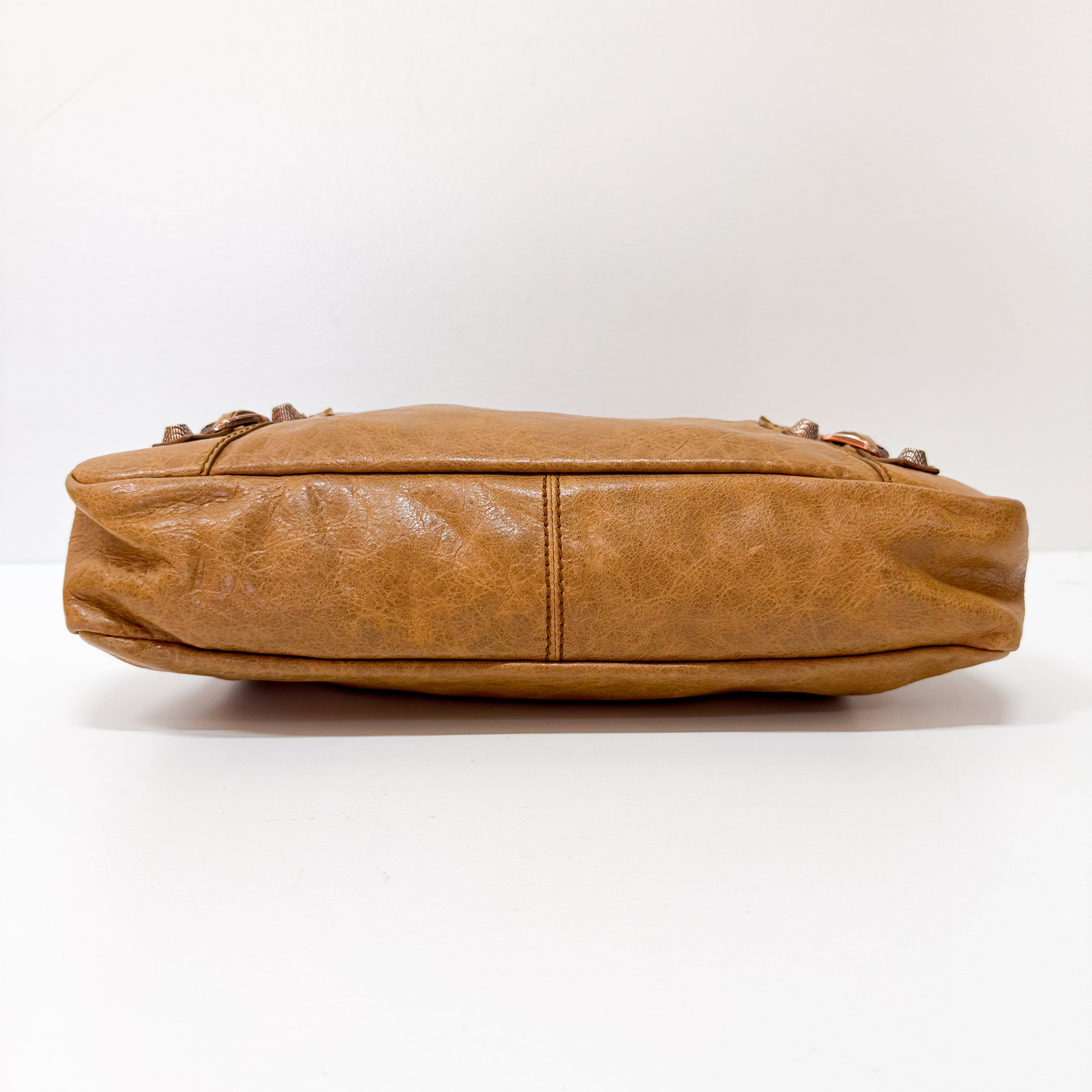 The First Caramel Leather Bag