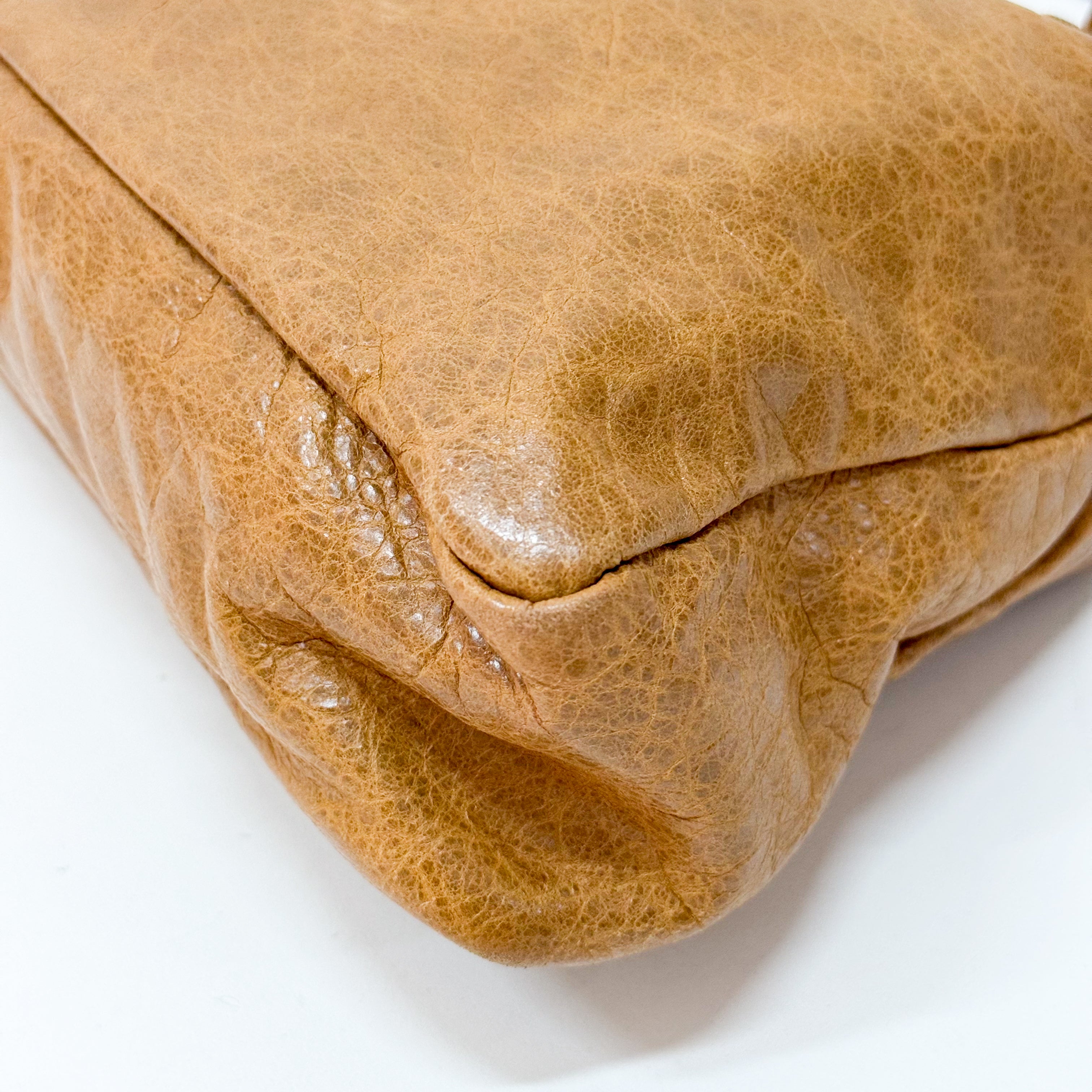 The First Caramel Leather Bag