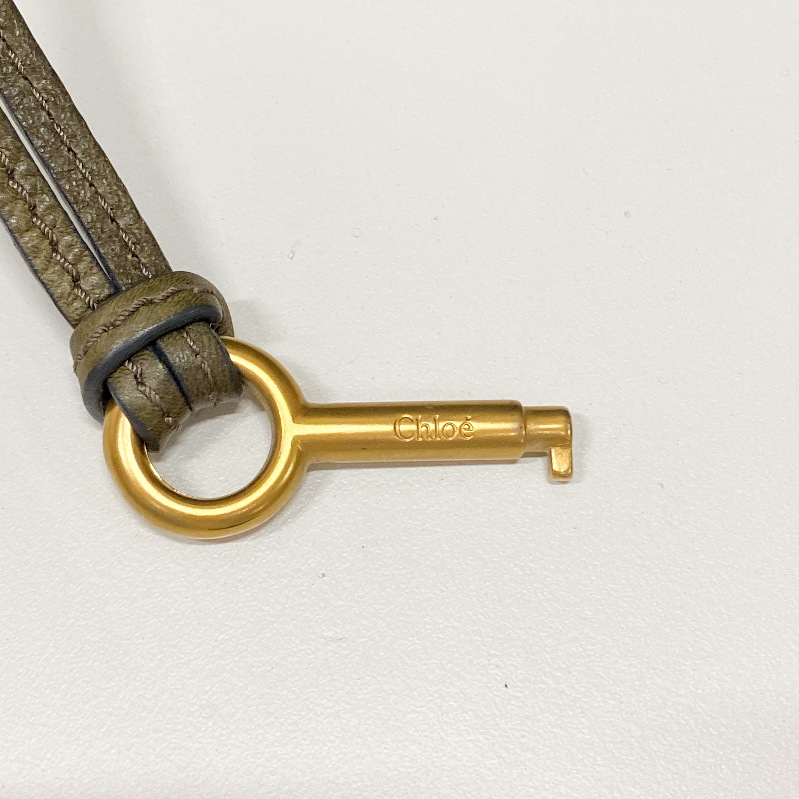 Paddington Khaki Leather Shoulder Bag