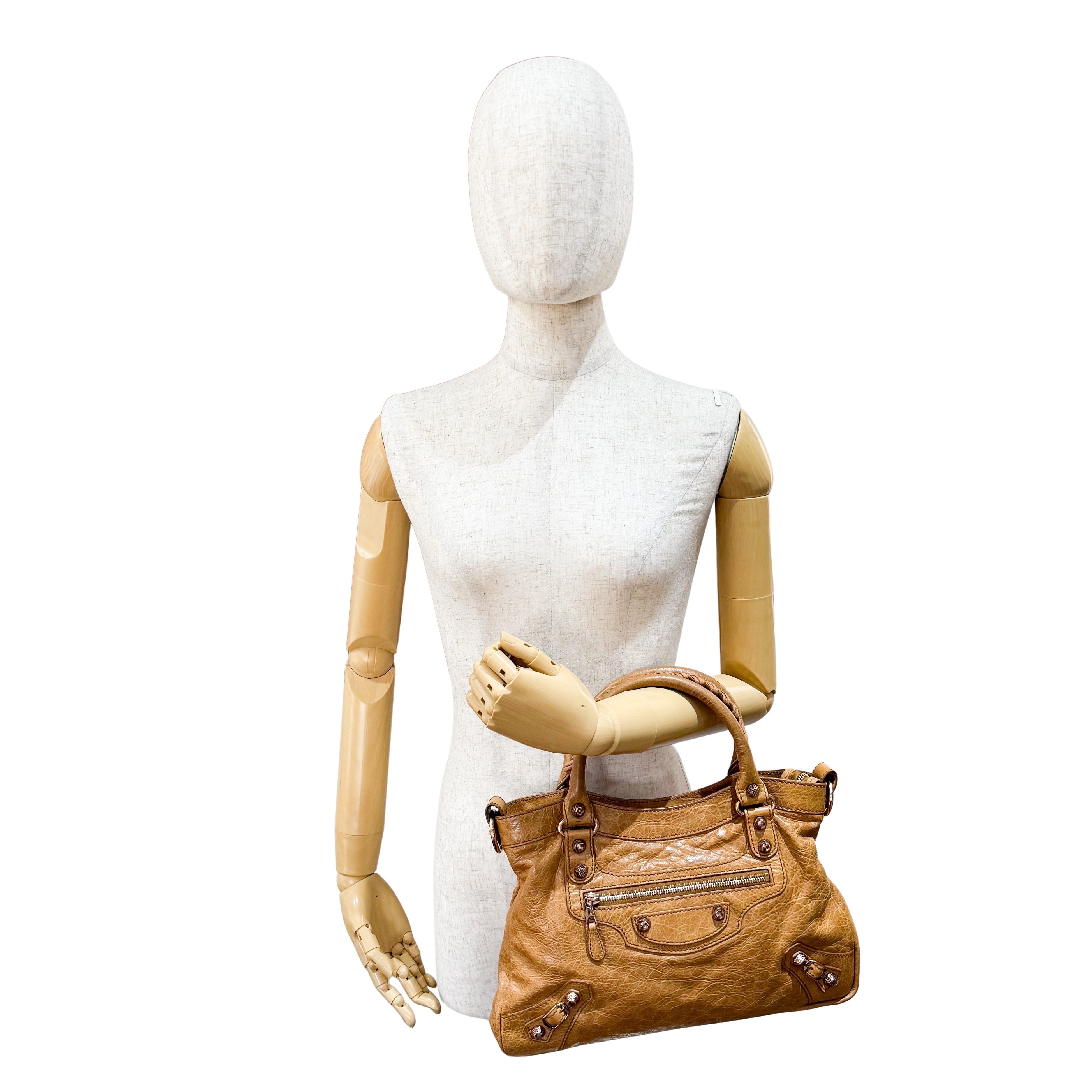 The First Caramel Leather Bag