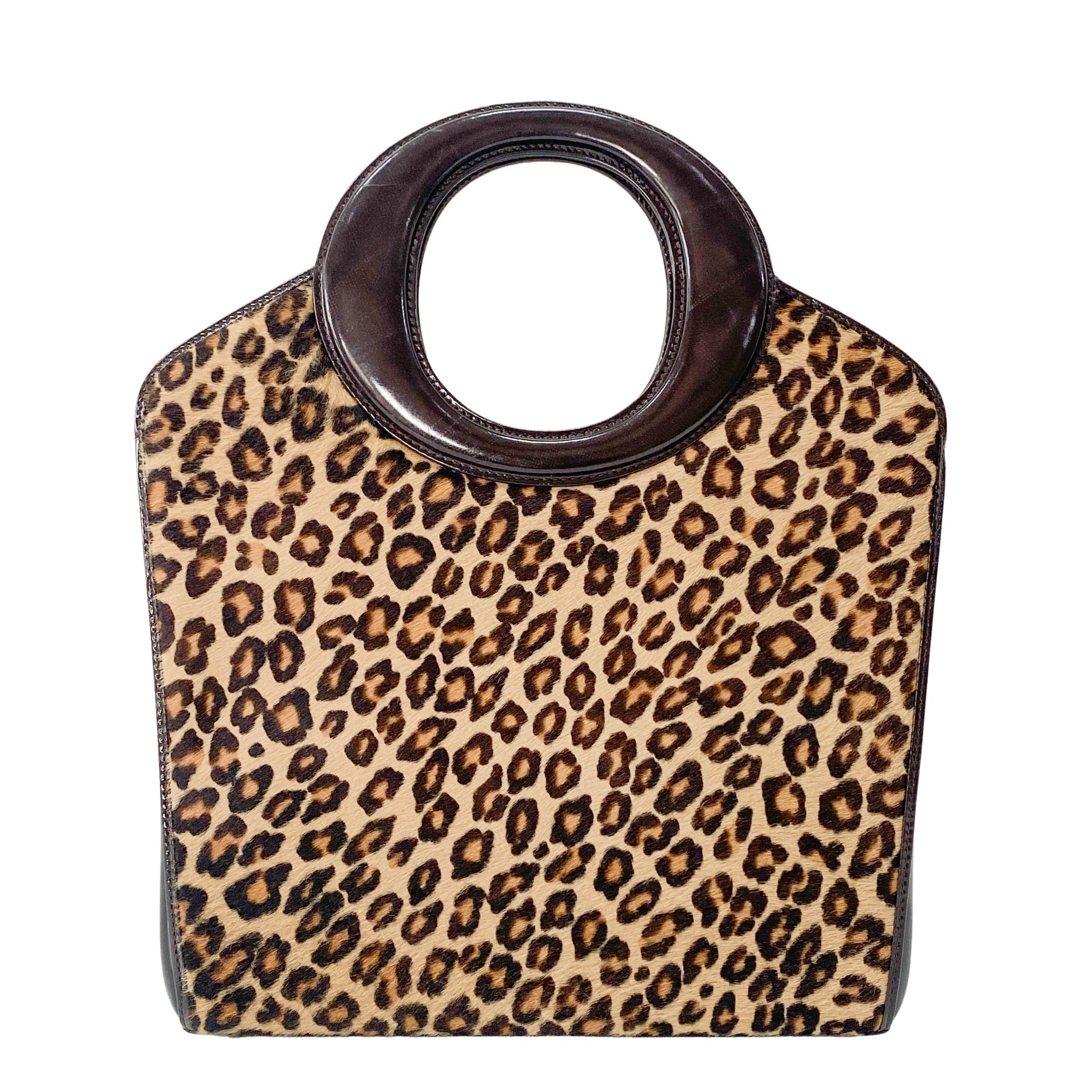 Leopard Print Pony Hair Brown 