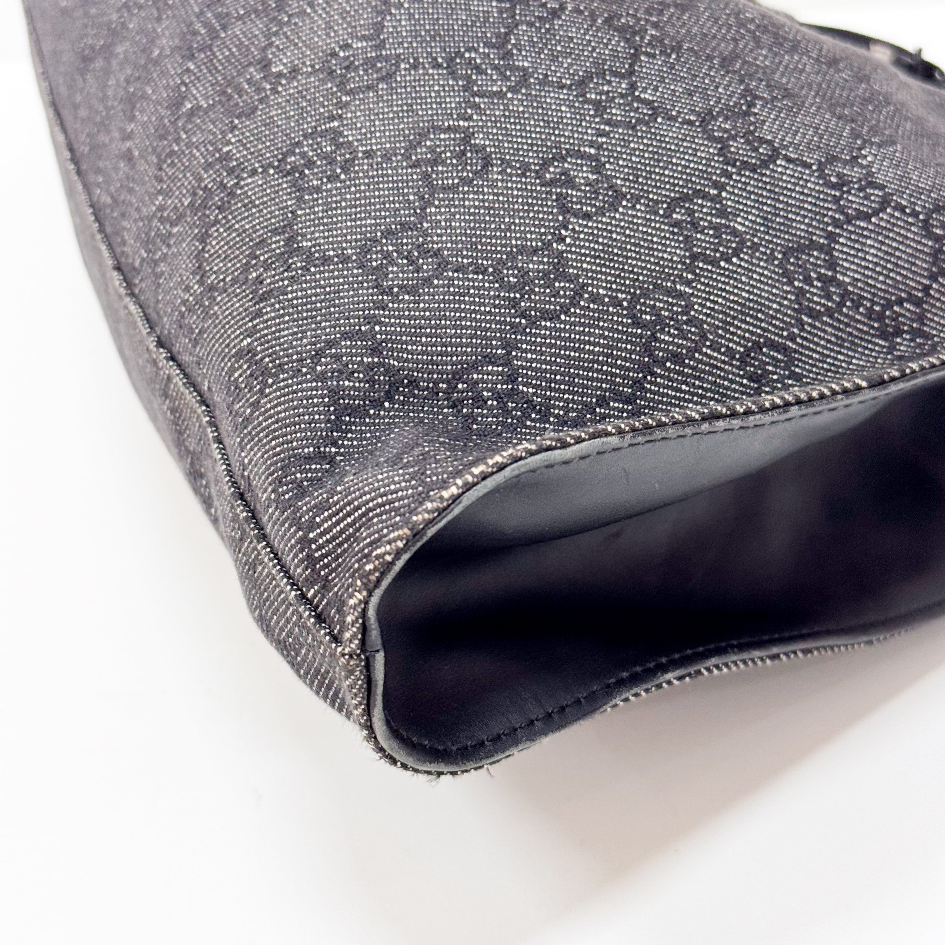 Black GG Cotton Canvas Bag