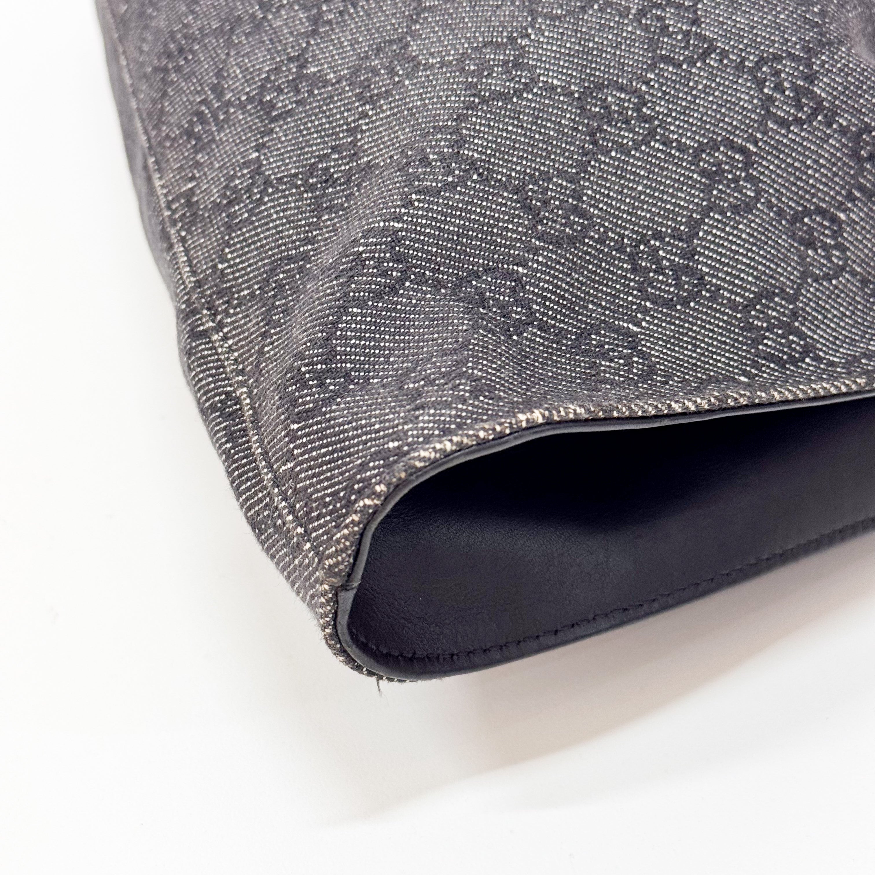 Black GG Cotton Canvas Bag