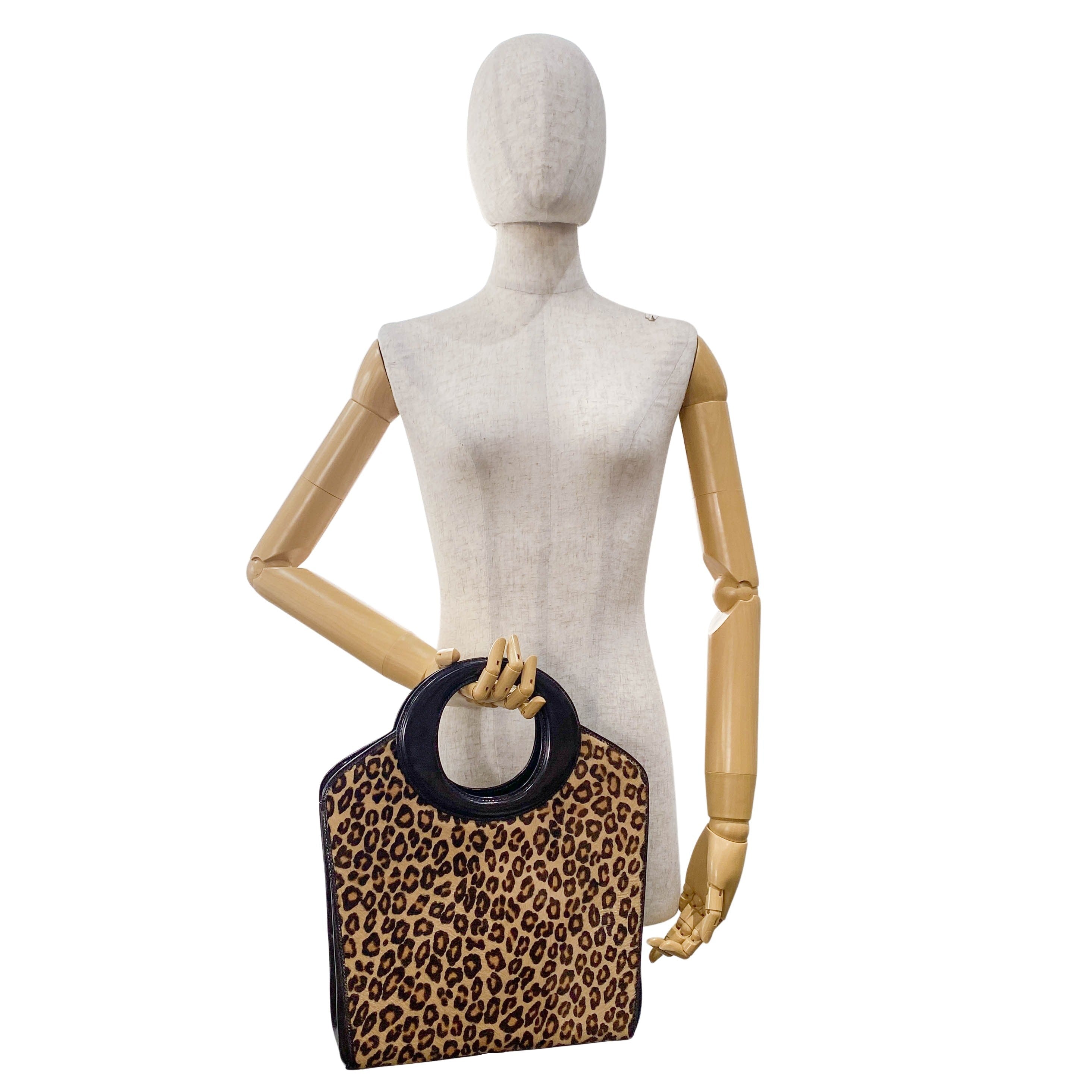 Leopard Print Pony Hair Brown 