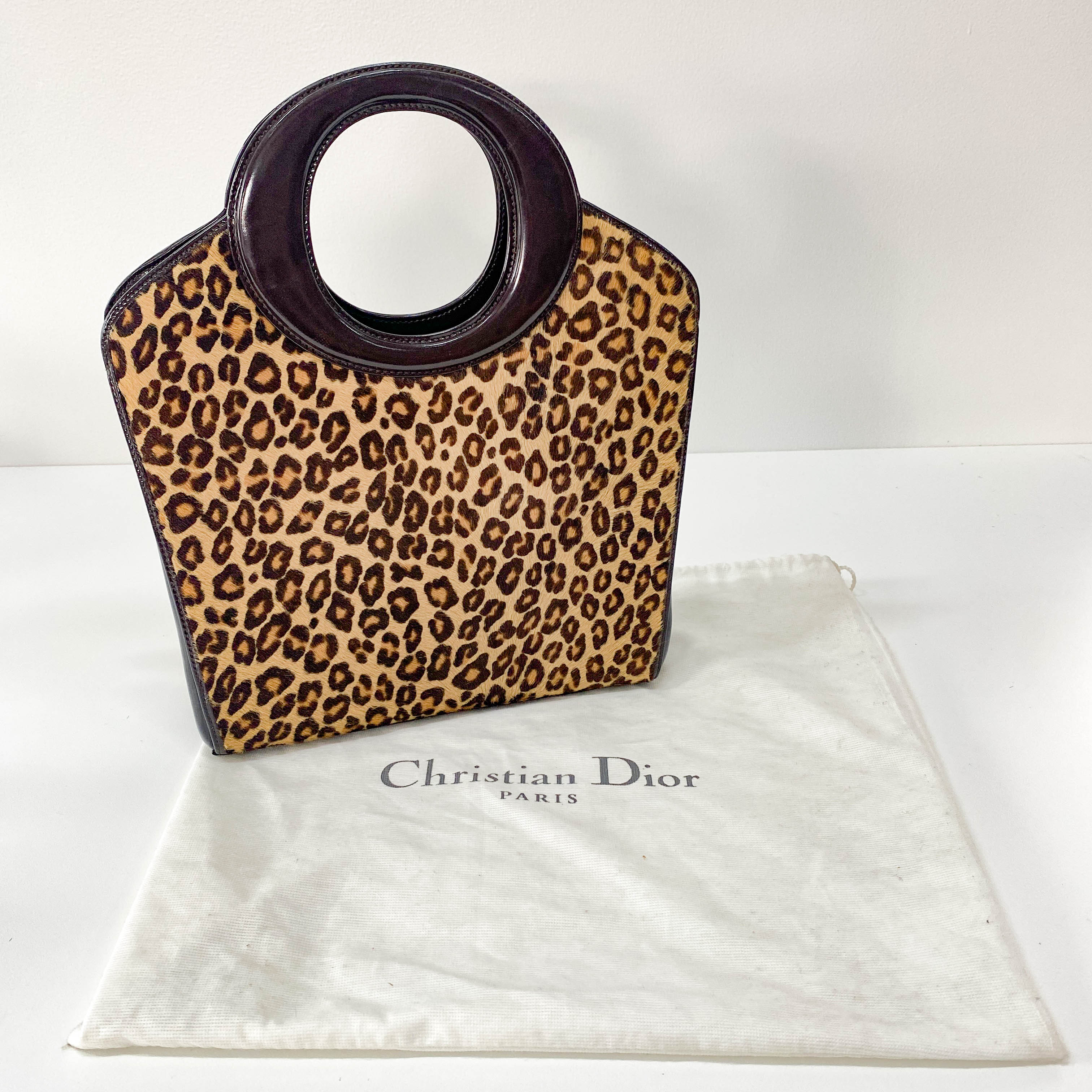 Leopard Print Pony Hair Brown 