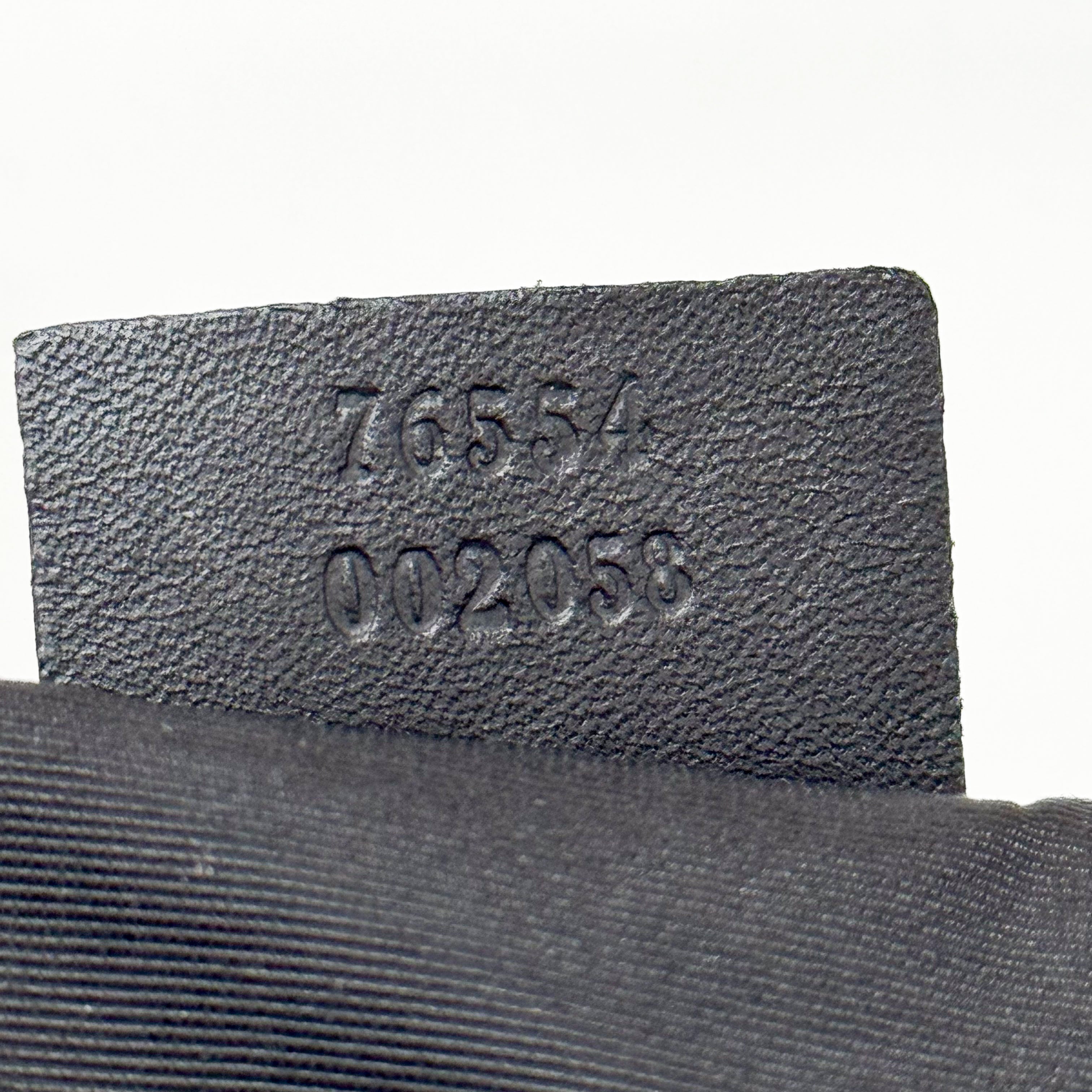 Black GG Cotton Canvas Bag