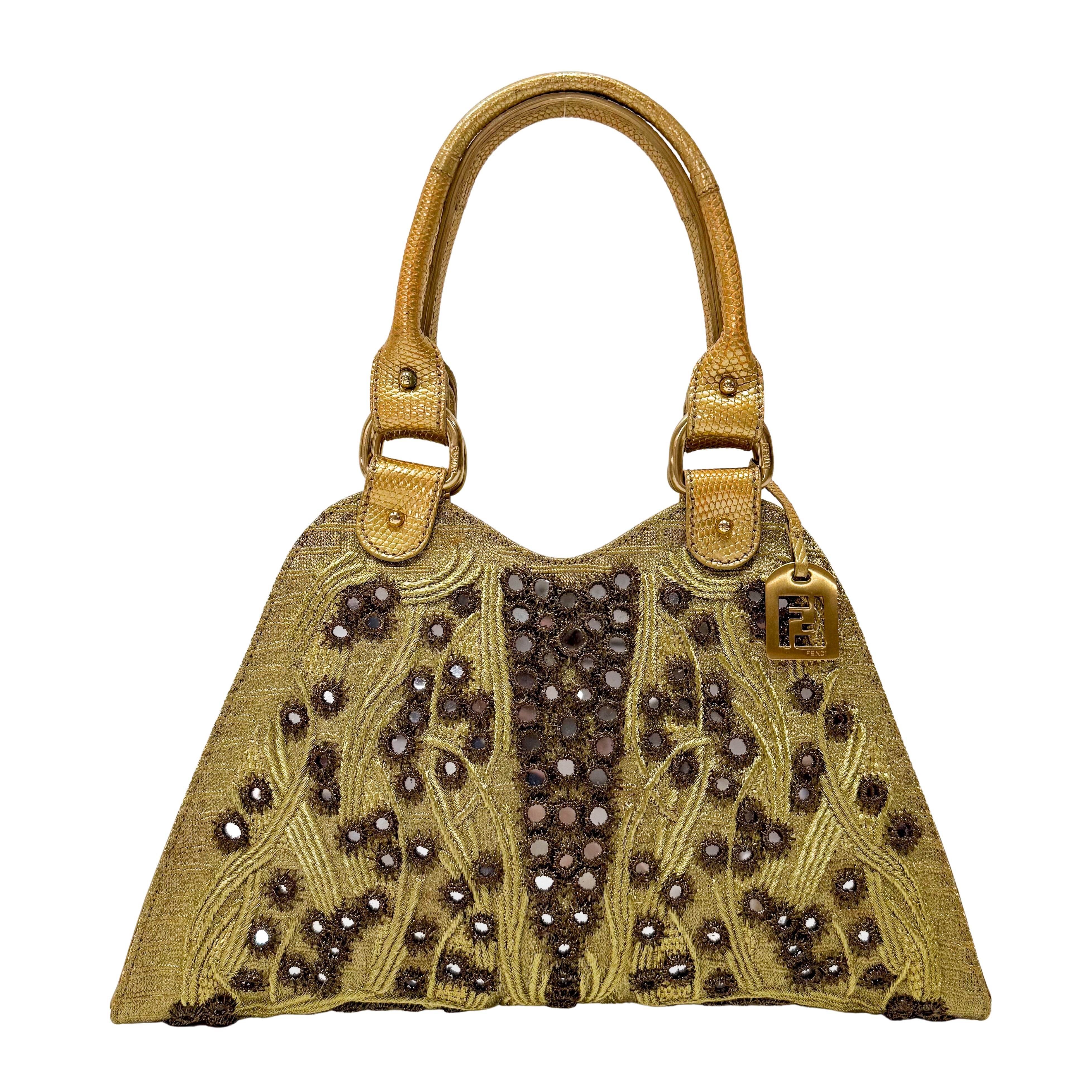 Gold and Mirror Bits Detail Bag