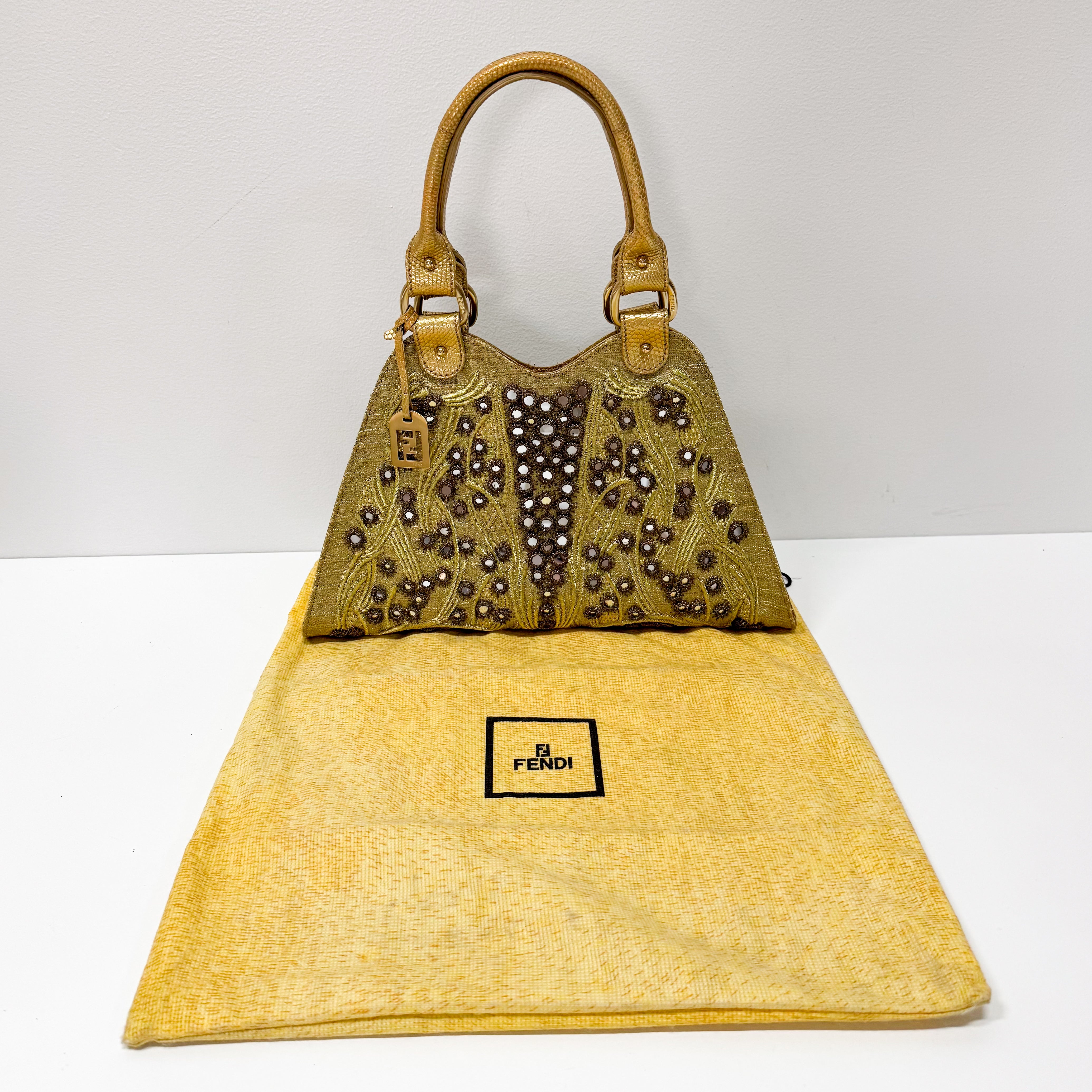 Gold and Mirror Bits Detail Bag