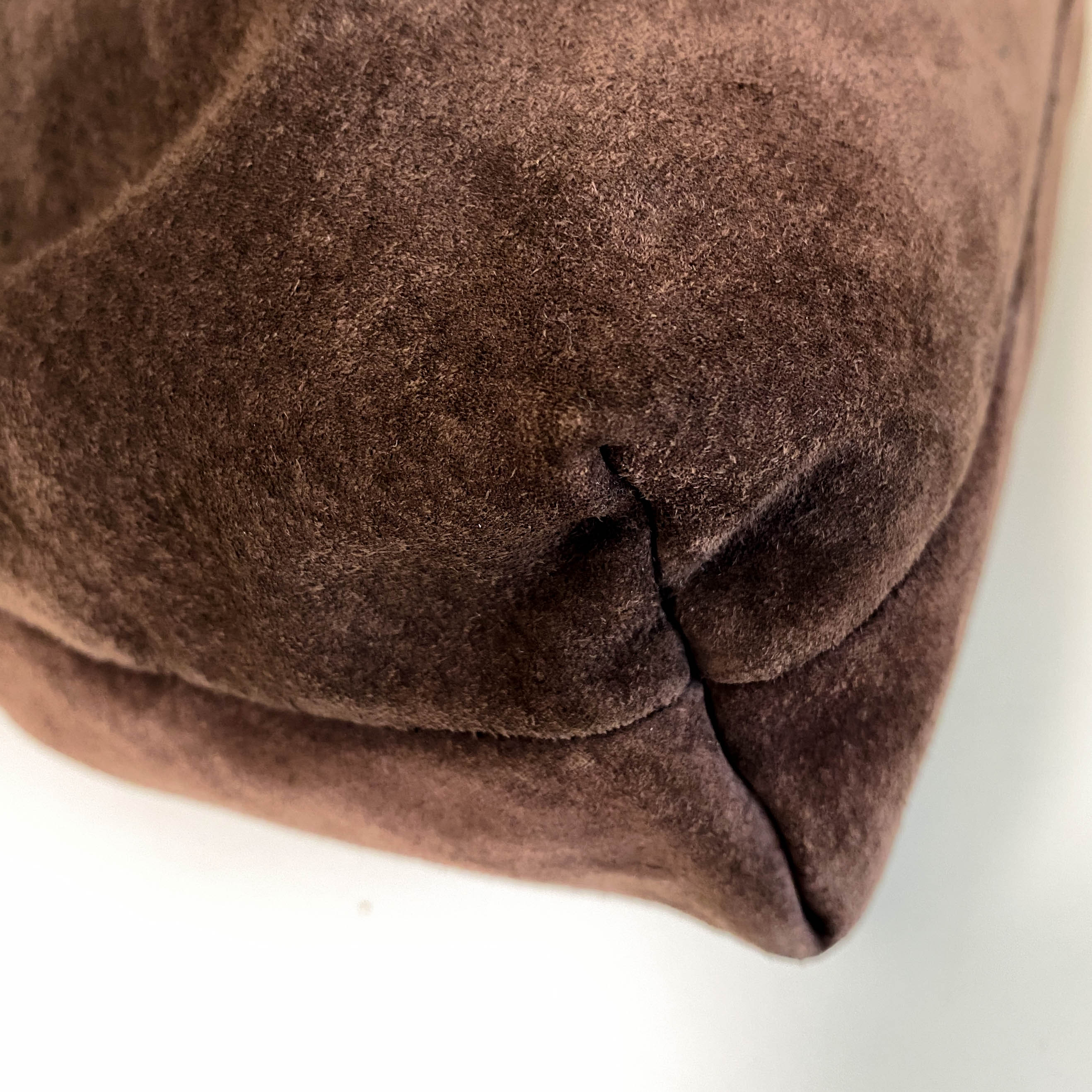 Chef Brown Suede Shoulder Bag