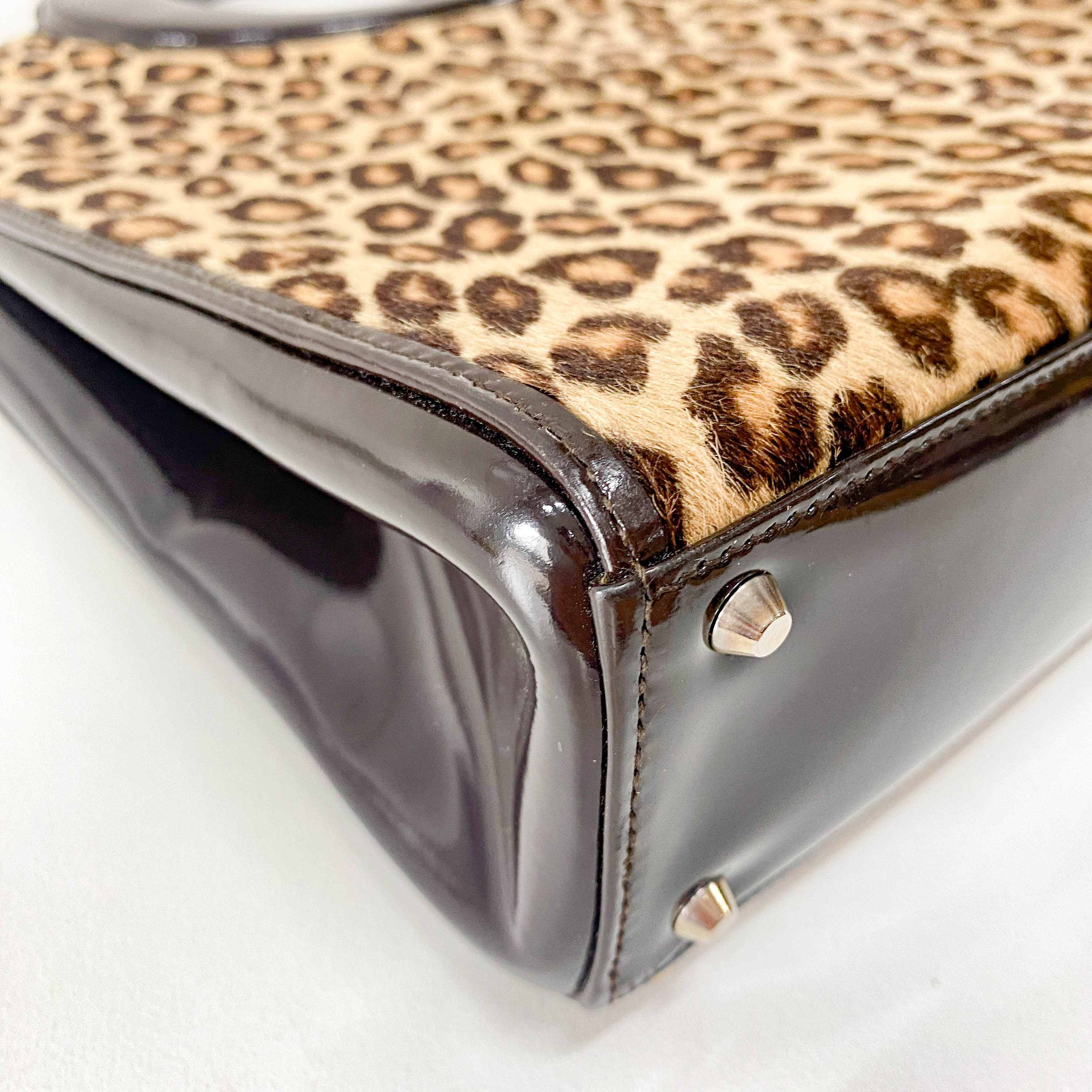 Leopard Print Pony Hair Brown 