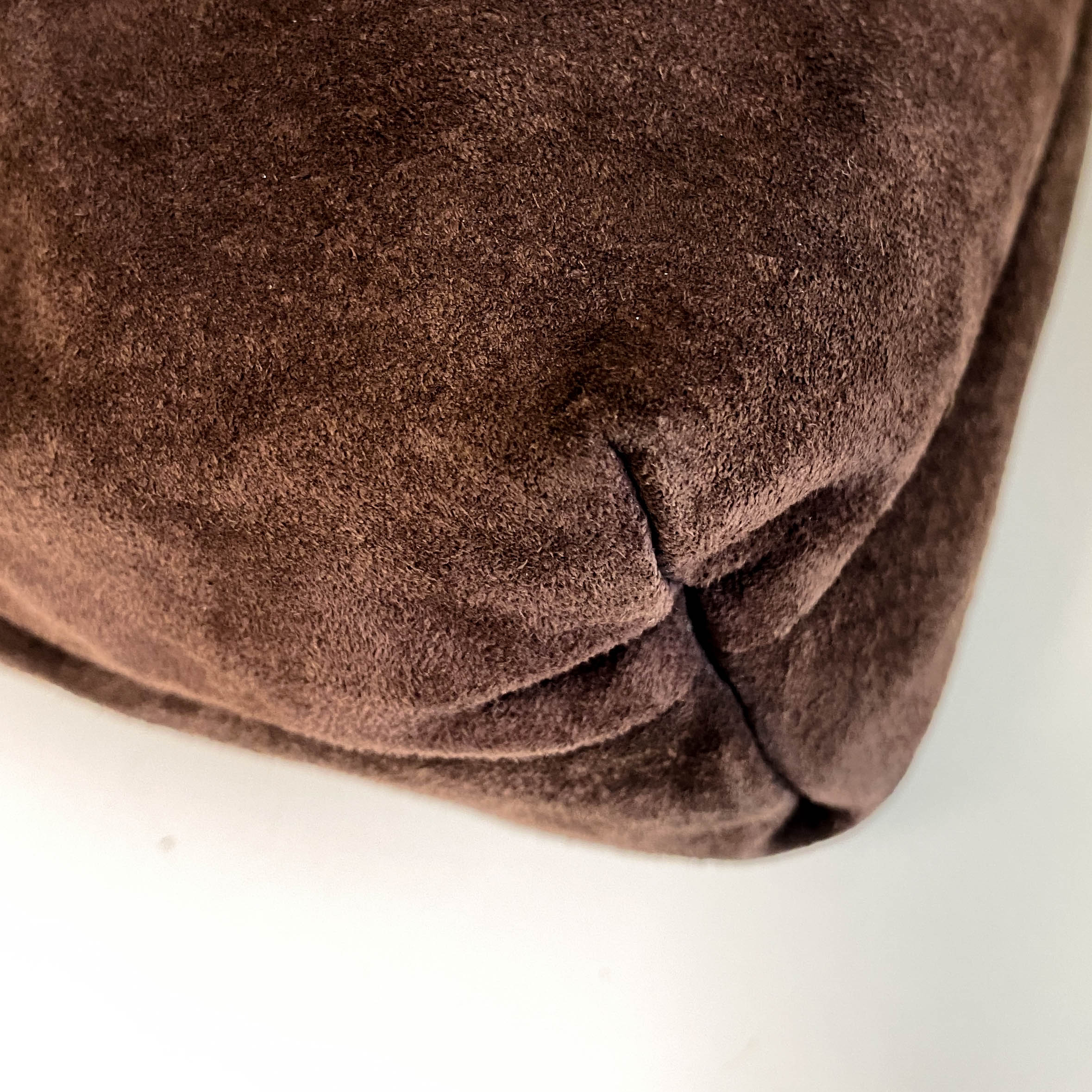 Chef Brown Suede Shoulder Bag