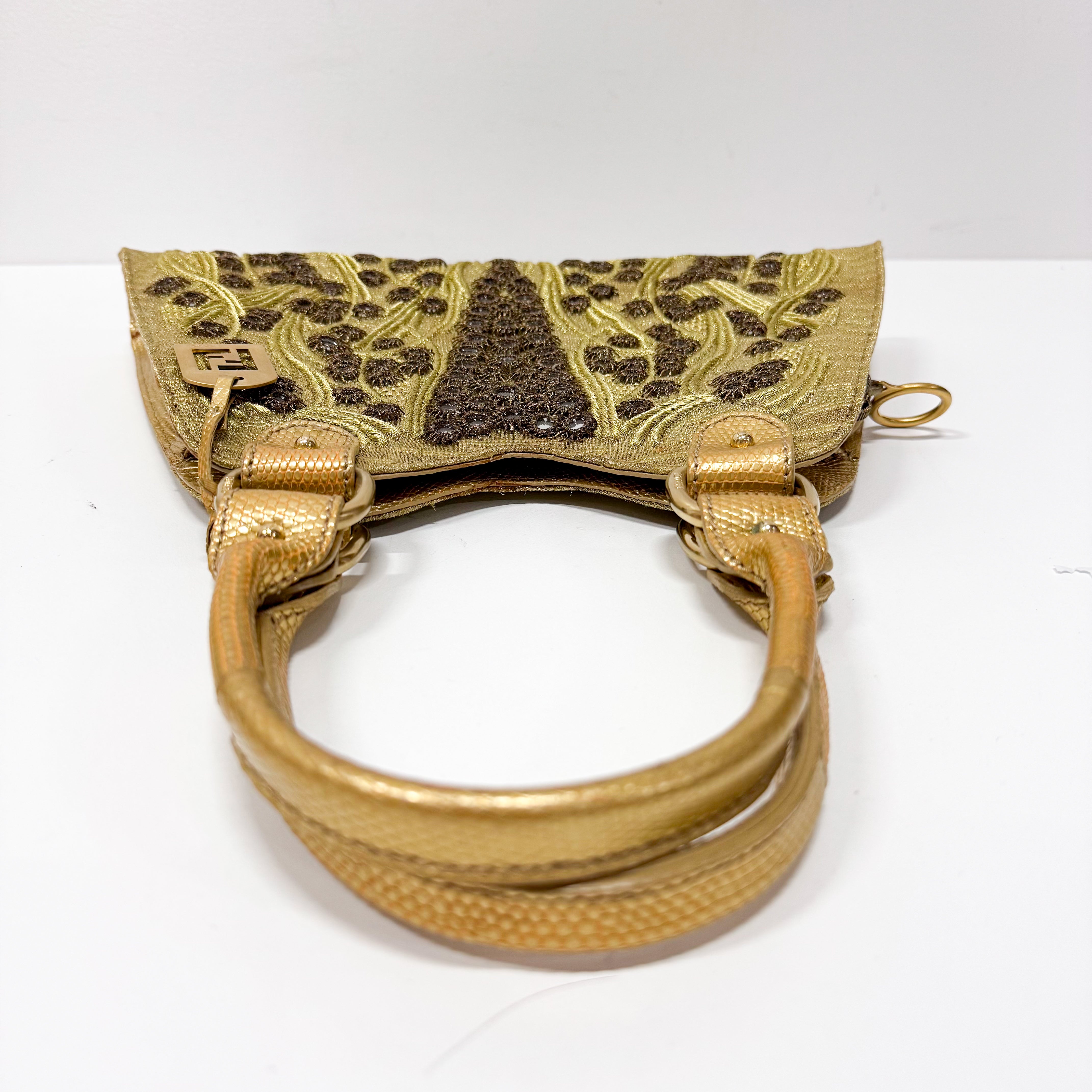 Gold and Mirror Bits Detail Bag