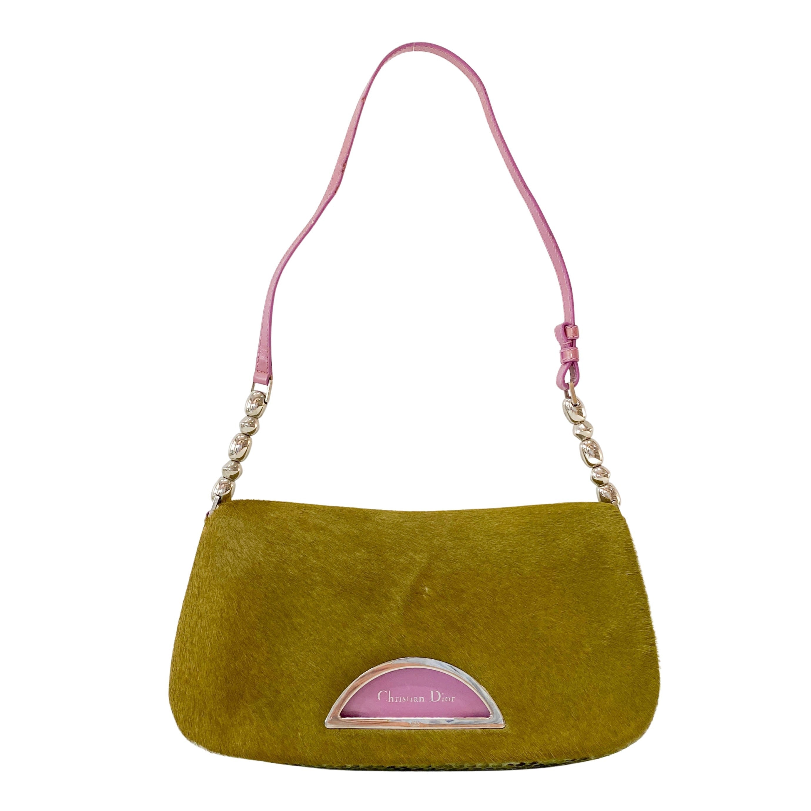 Malice Pearl Green Pony Hair Bag