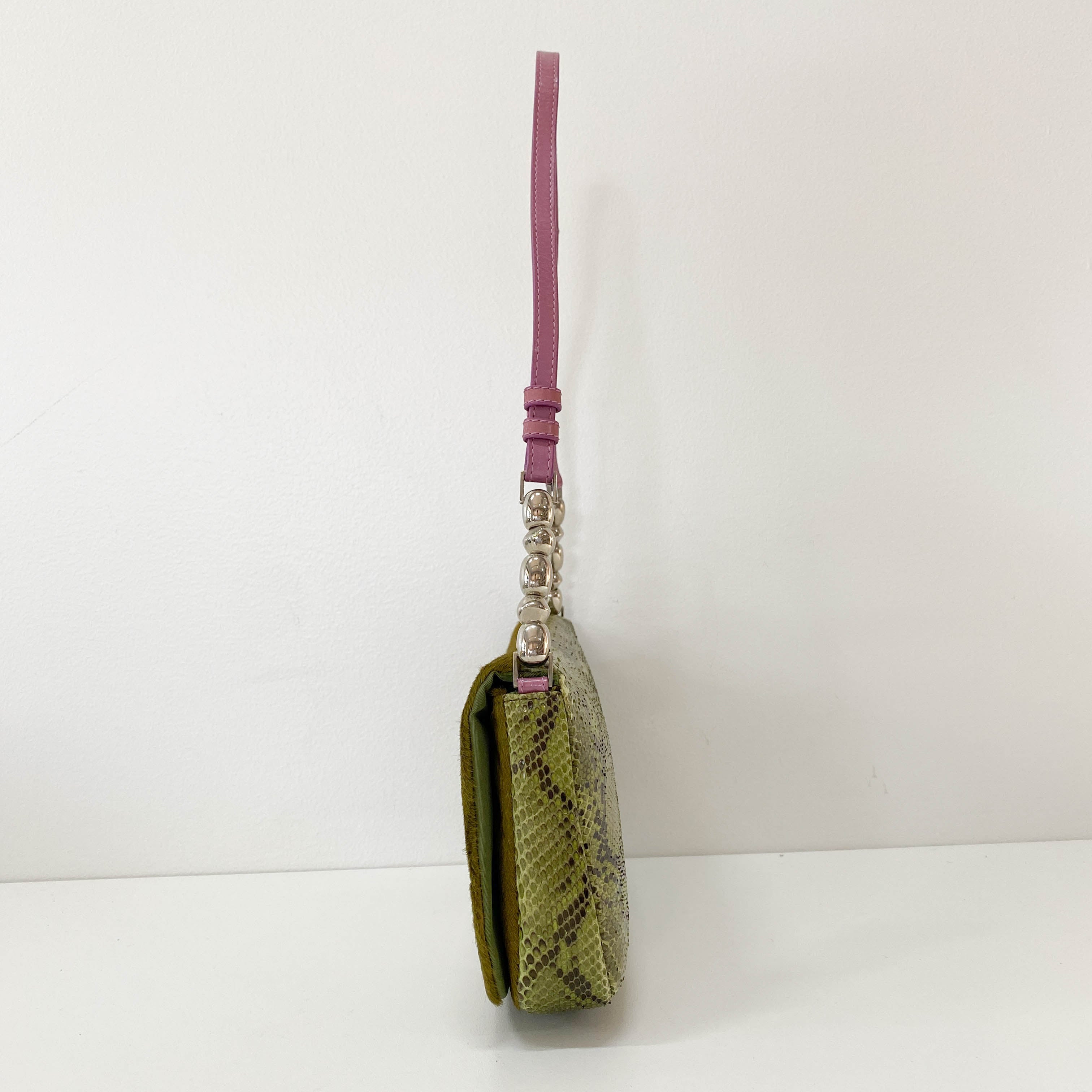 Malice Pearl Green Pony Hair Bag