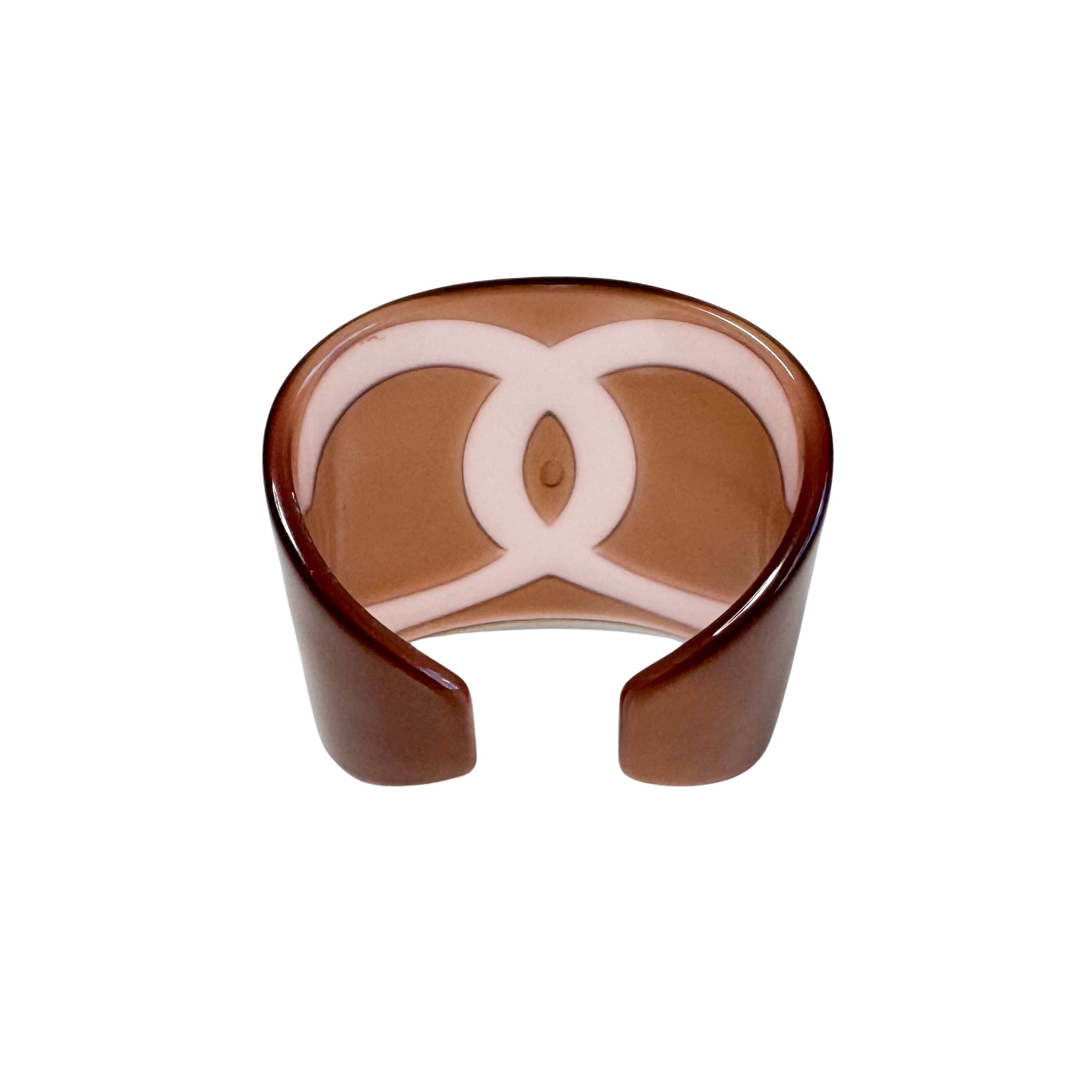 Coco Pink Brown Plastic Bangle