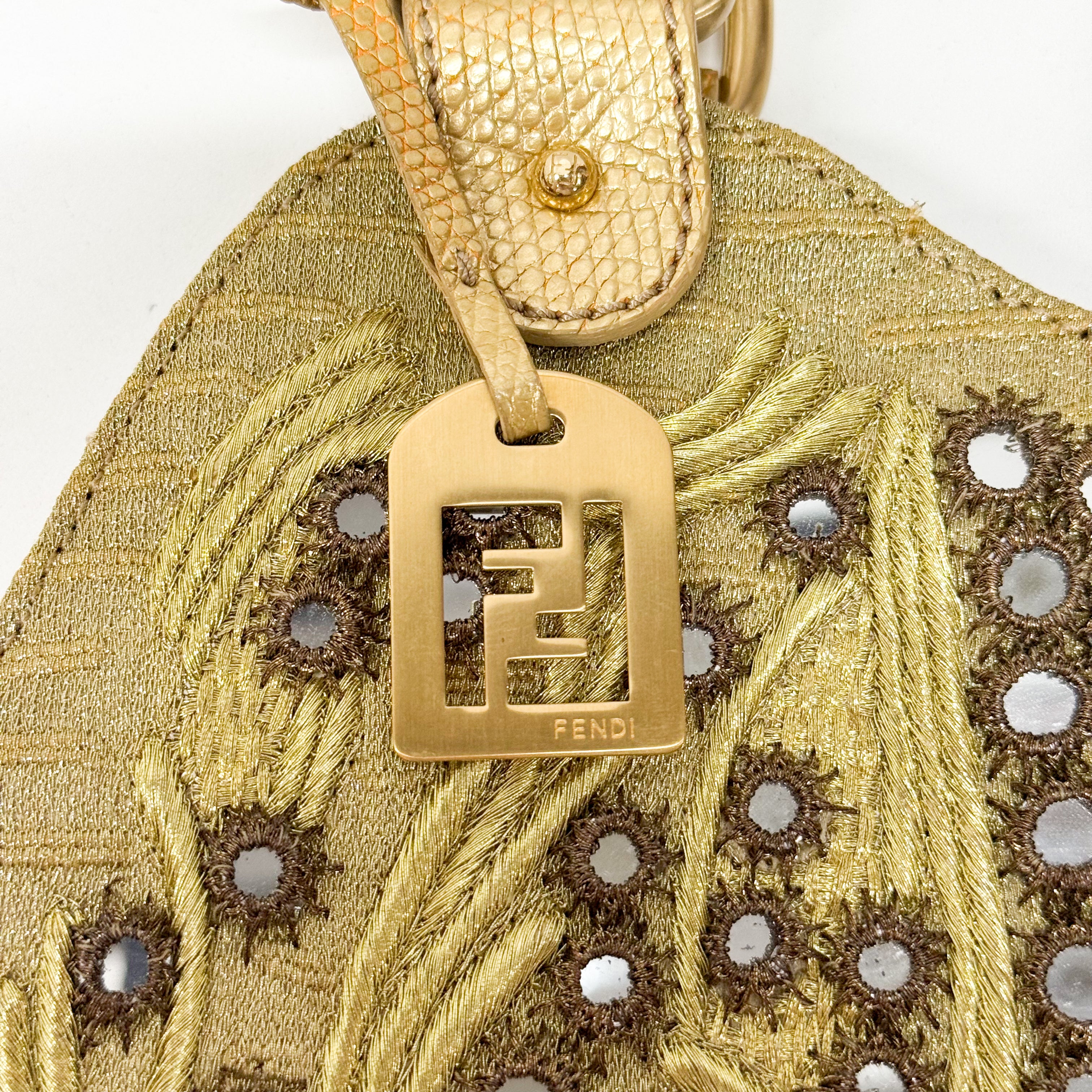 Gold and Mirror Bits Detail Bag