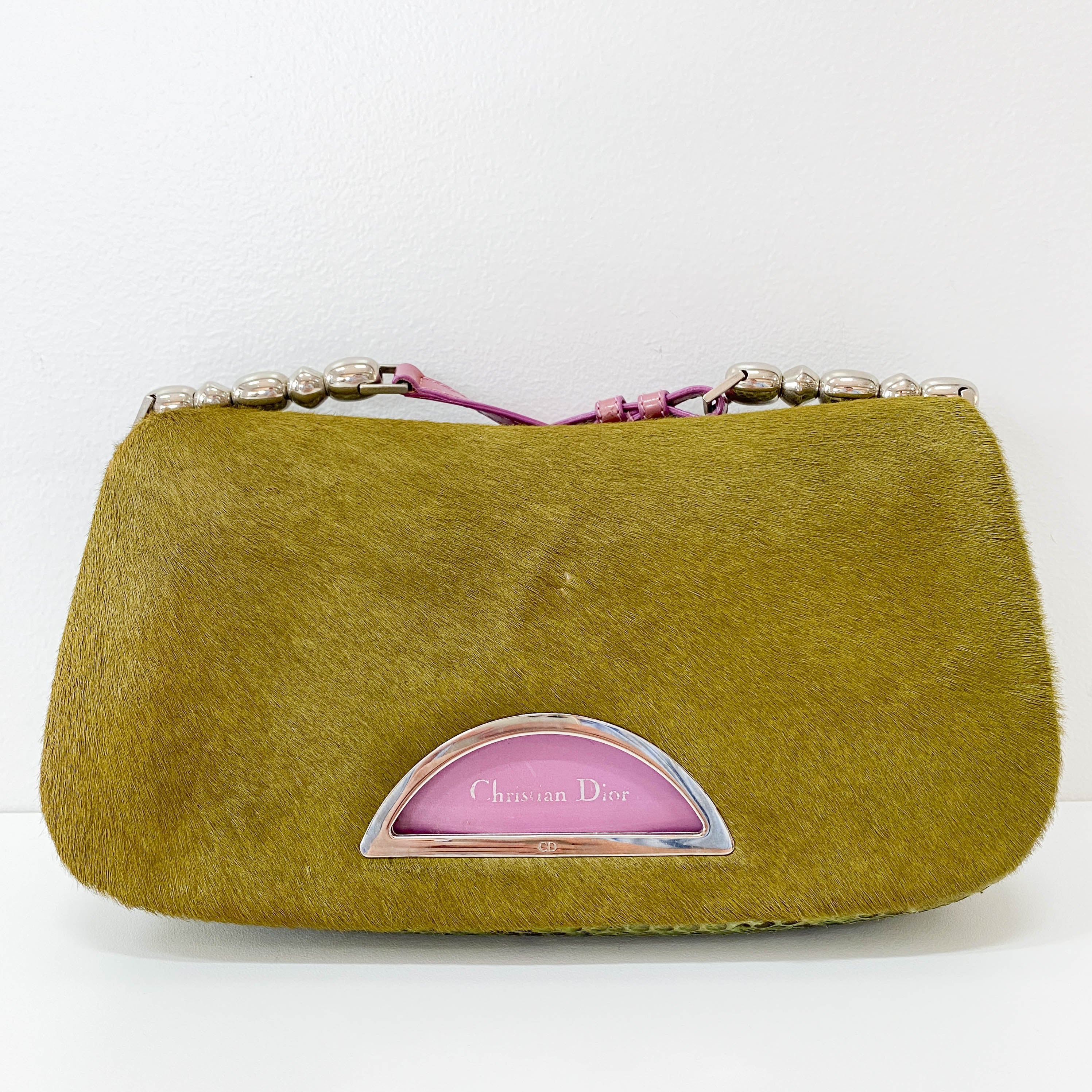 Malice Pearl Green Pony Hair Bag