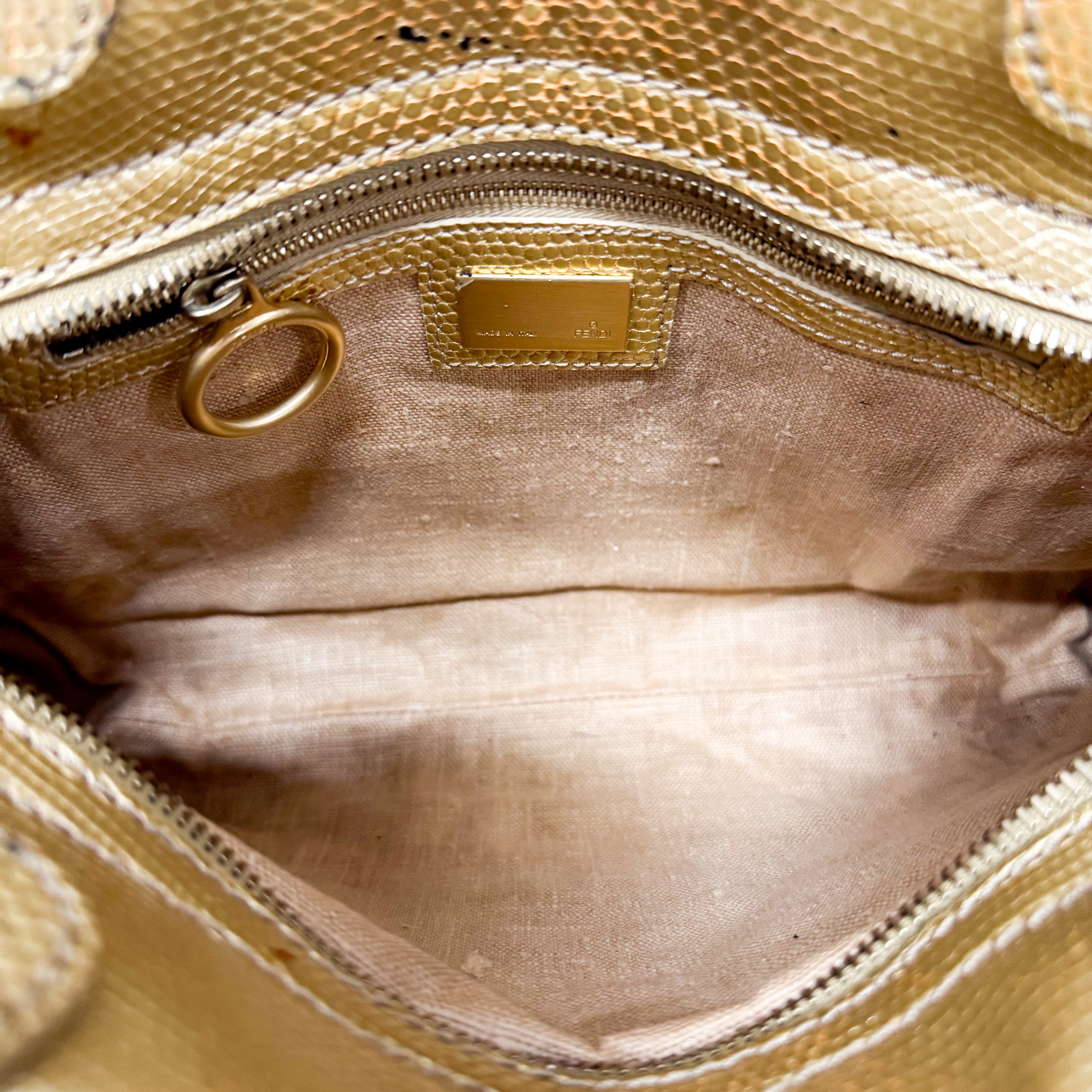 Gold and Mirror Bits Detail Bag